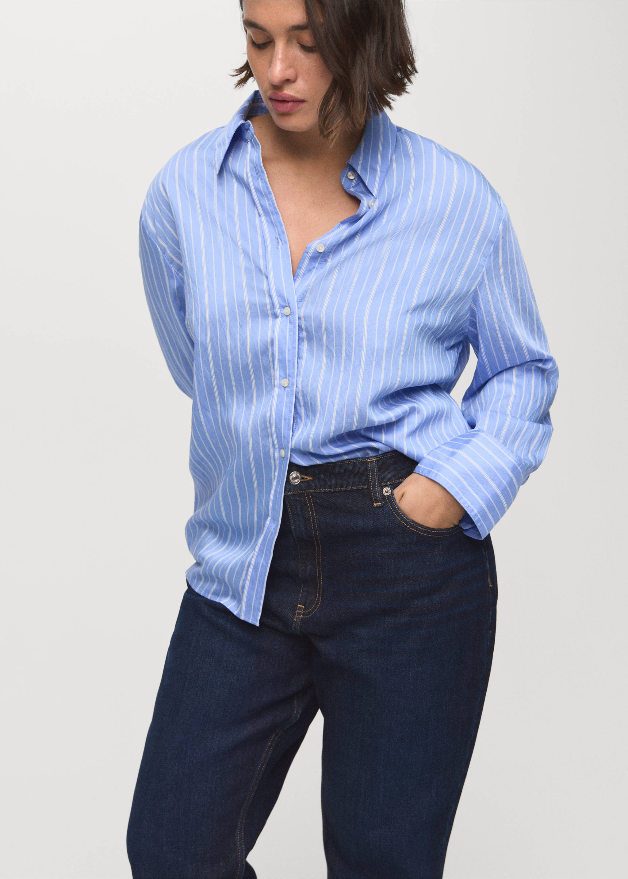 Jean Mom2000 mom taille haute - Détail de l'article 5, Bleu foncé. Ref: 17025827-00.