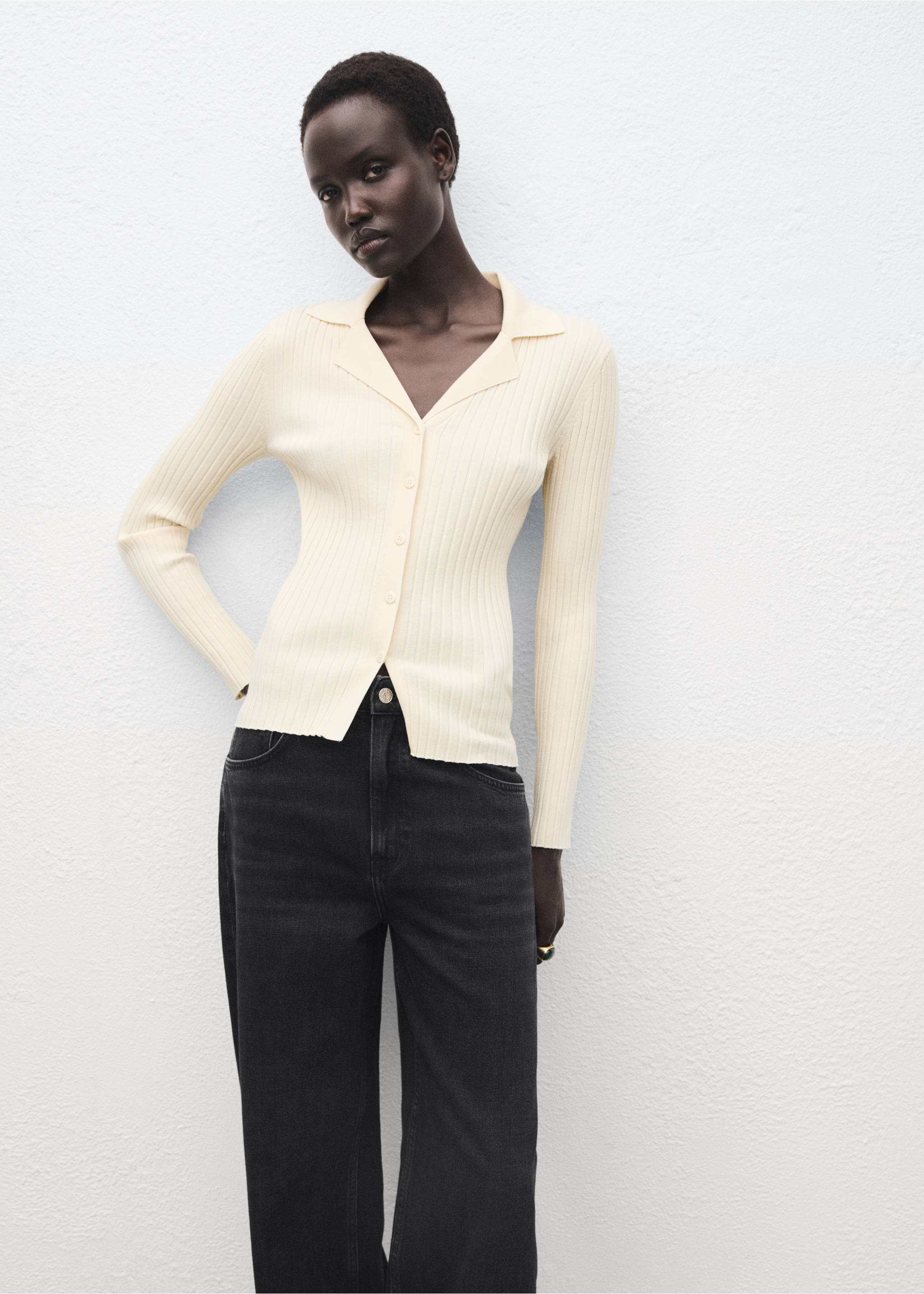 Jean barrel taille normale - Détail de l'article 1, Black denim. Ref: 17025830-00.