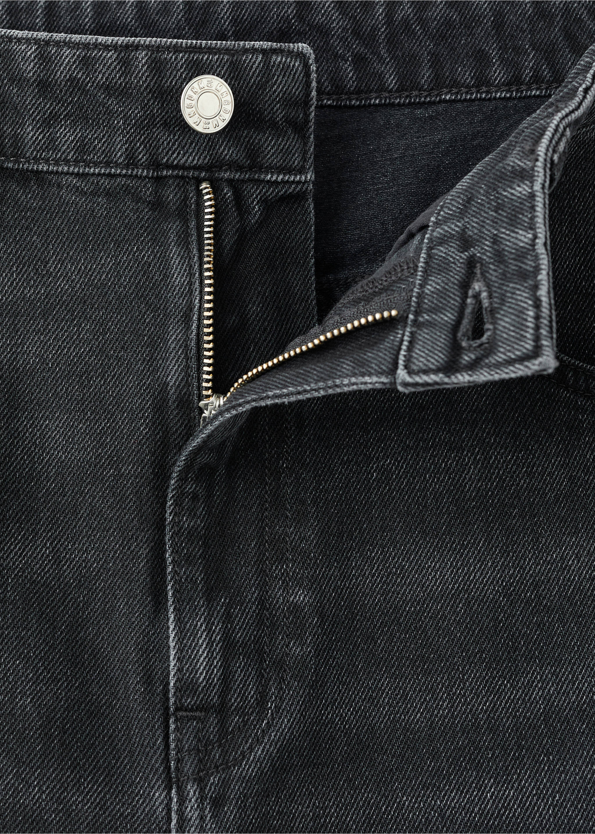 Jean barrel taille normale - Détail de l'article 8, Black denim. Ref: 17025830-00.