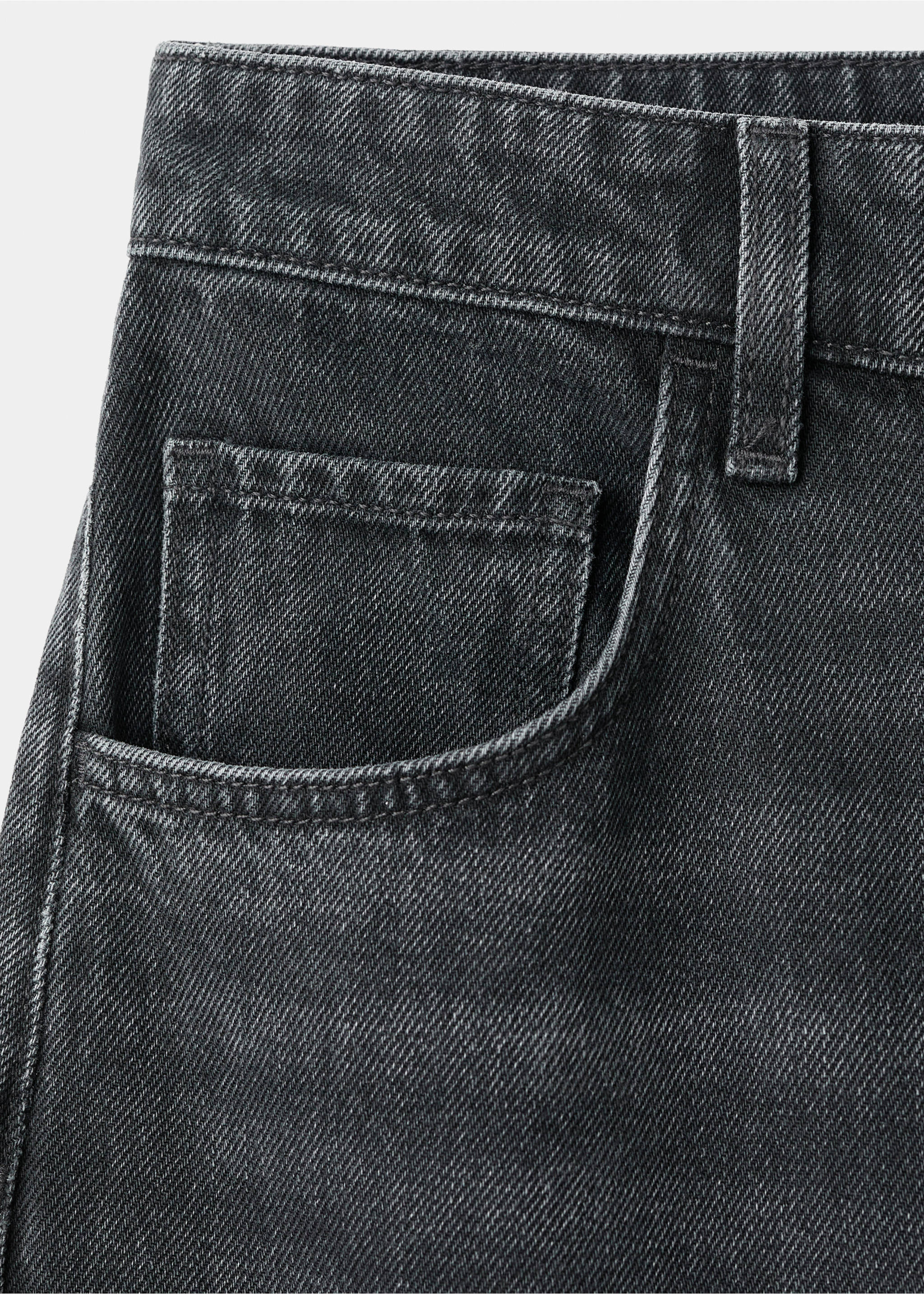 Jean barrel taille normale - Détail de l'article 0, Black denim. Ref: 17025830-00.