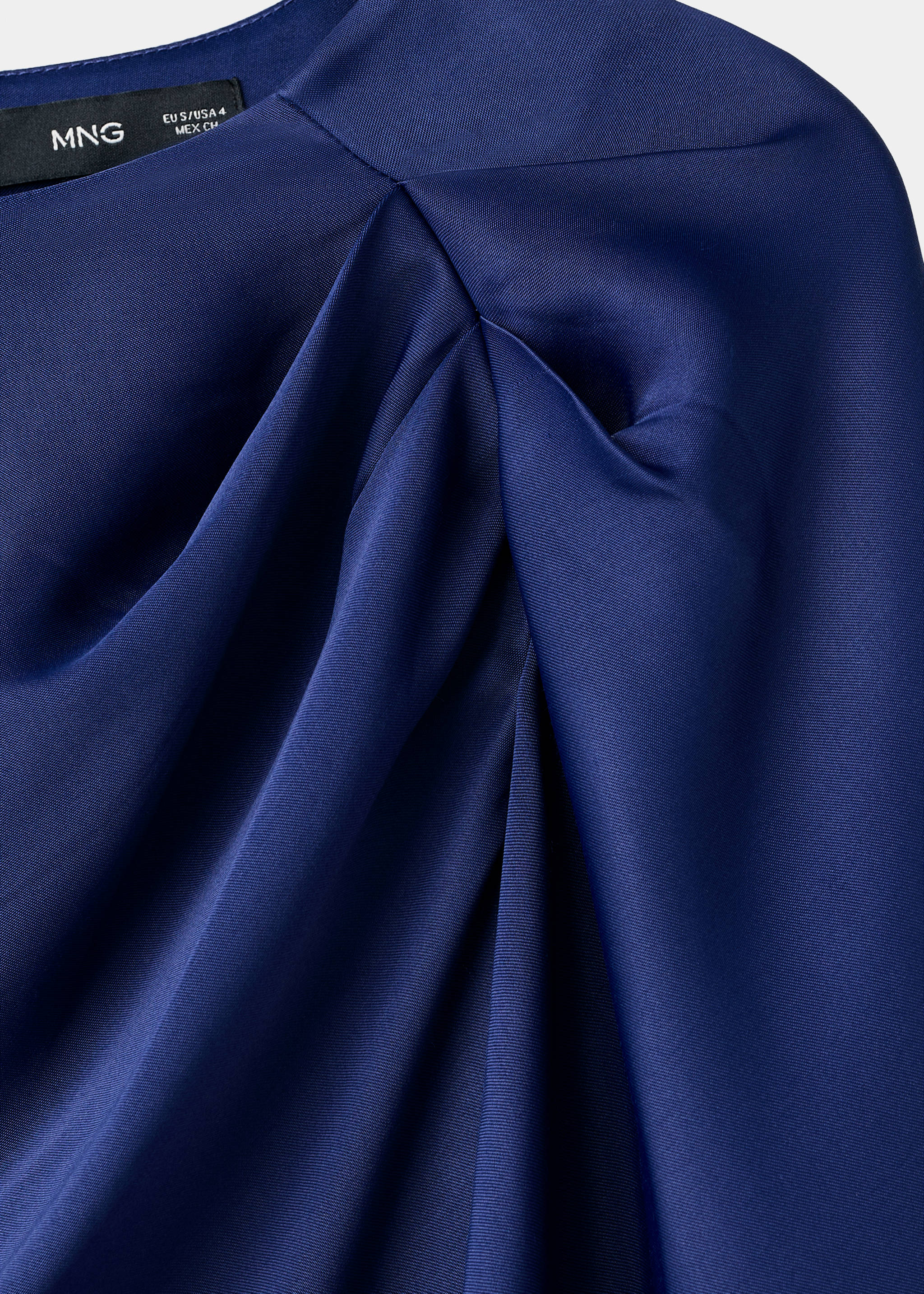 Asymmetrical satin dress - Details of the article 8