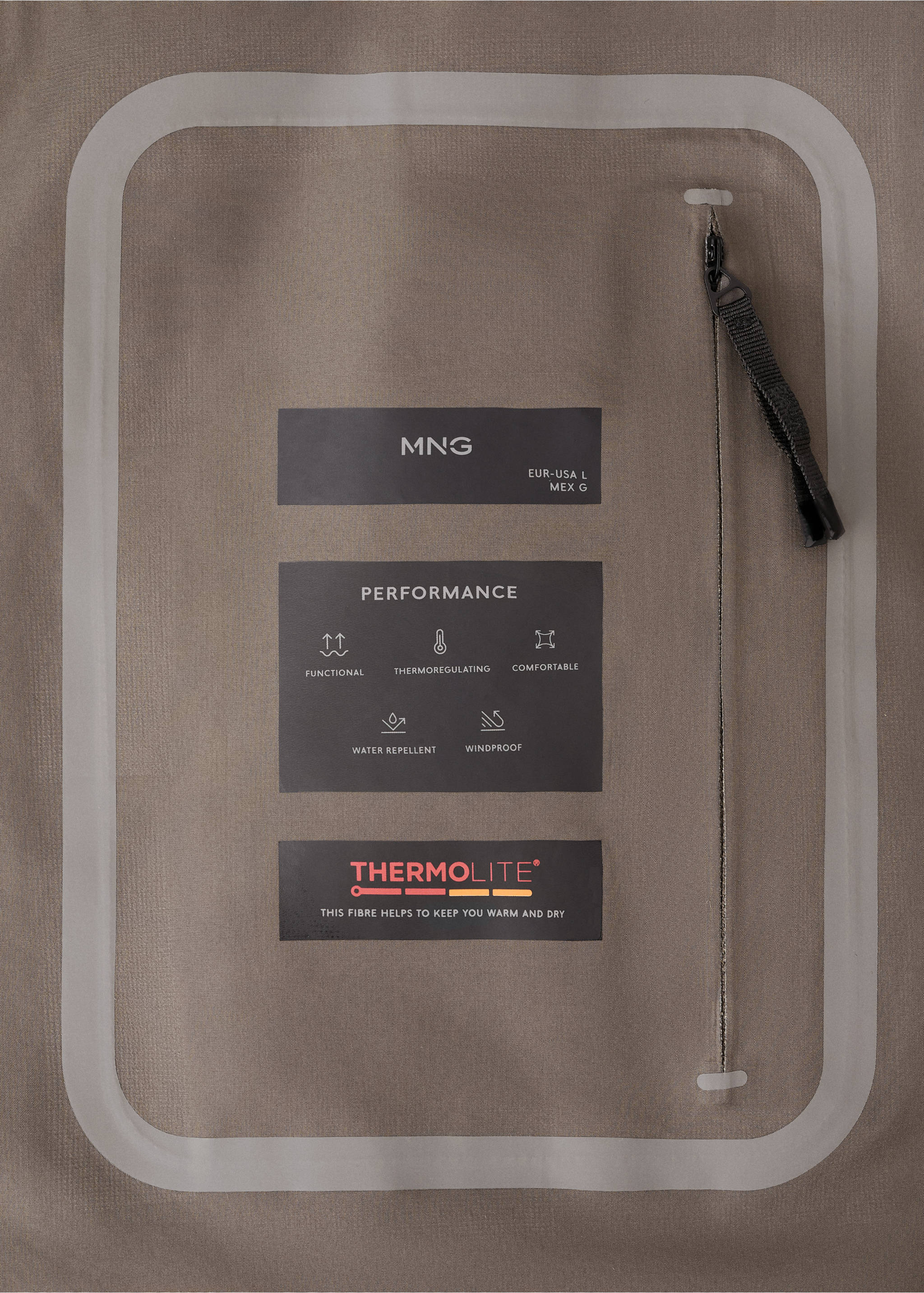 Thermolite®防水连帽外套 - null, 中褐色. Ref: 17025969-00.