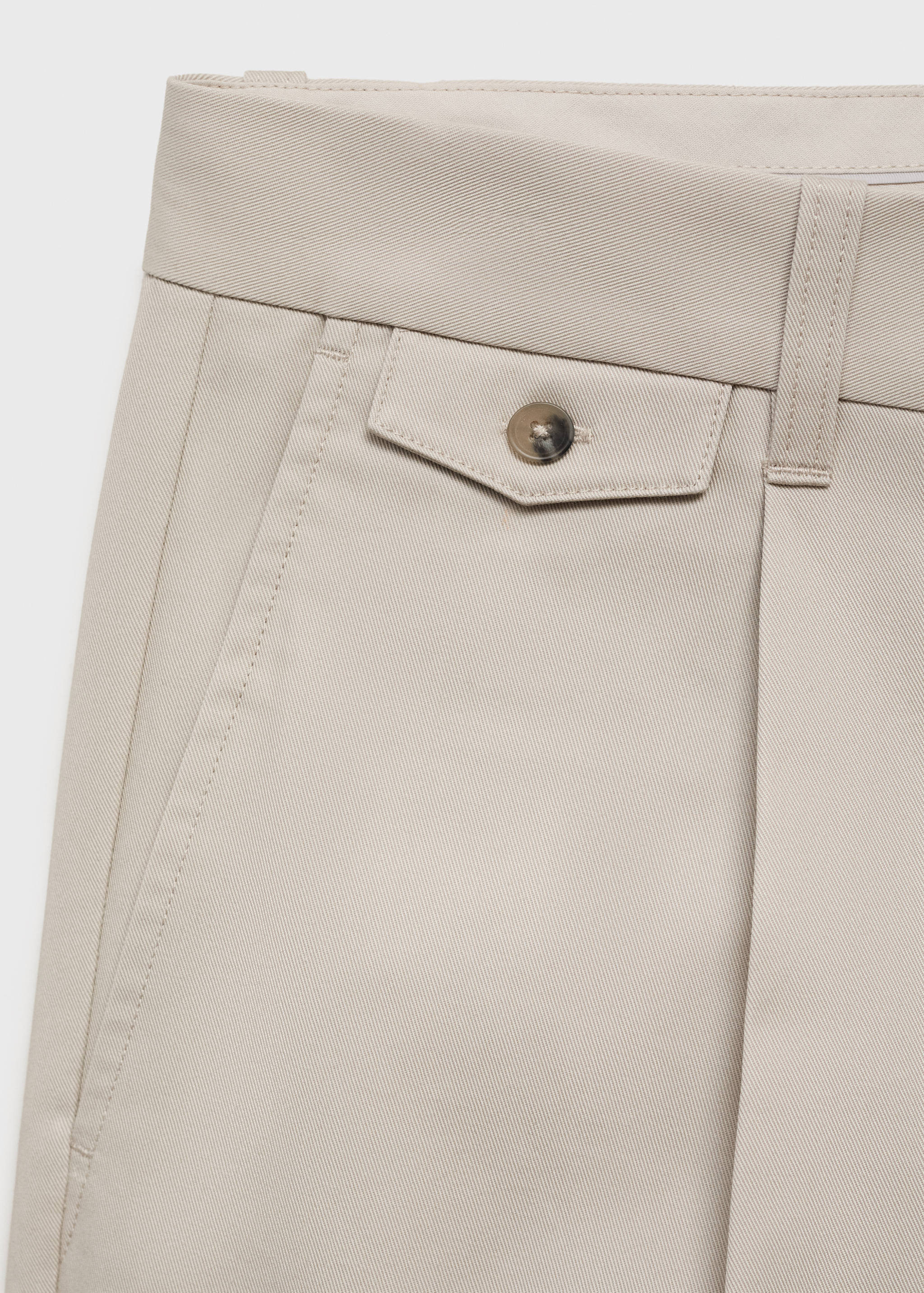 Pantalón regular fit algodón pinzas - Detalle del artículo 8