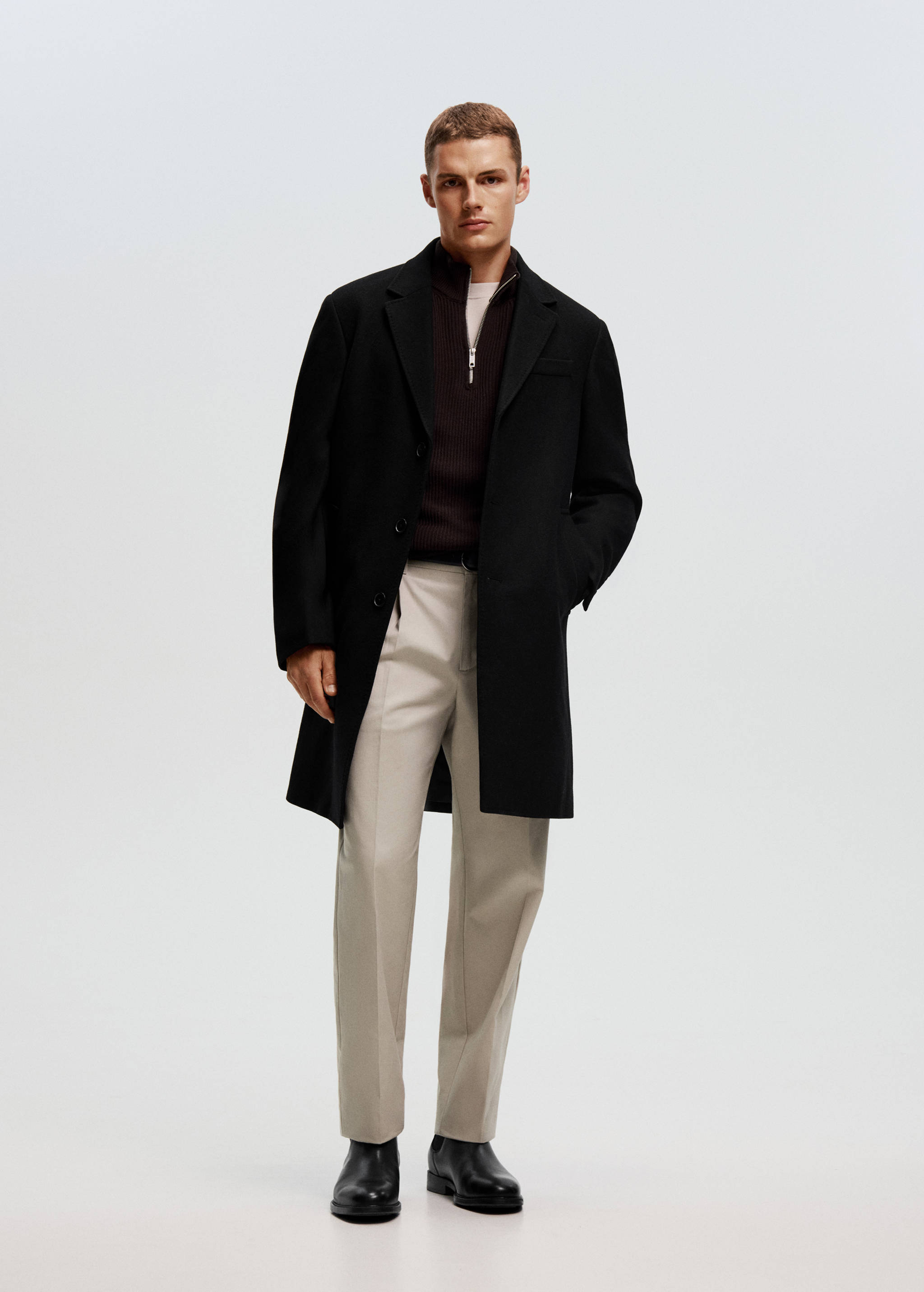 Pantalón regular fit algodón pinzas - Detalle del artículo 5