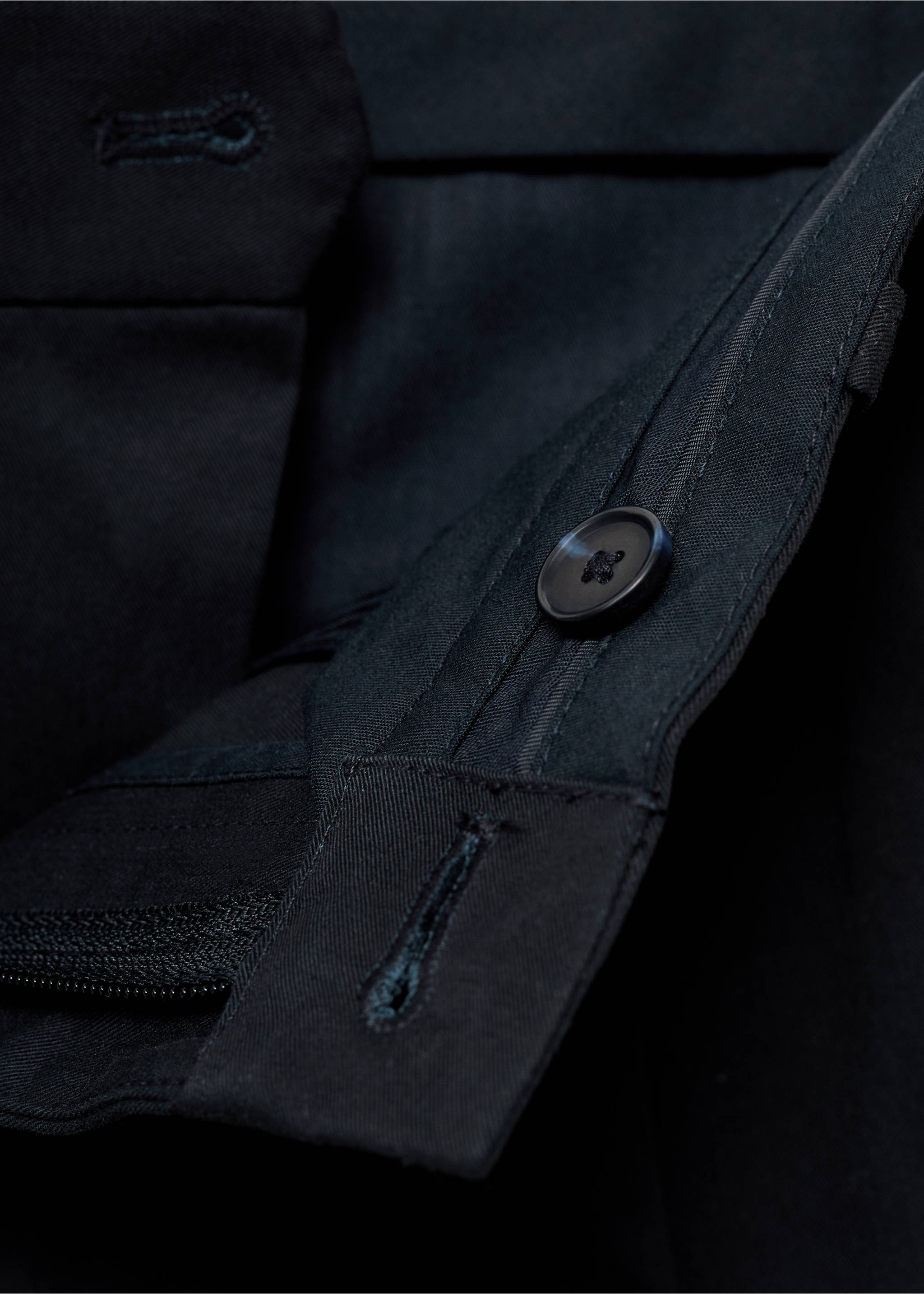 Pantalon cargo coton regular-fit - Détail de l'article 8, Bleu marine. Ref: 17025971-00.