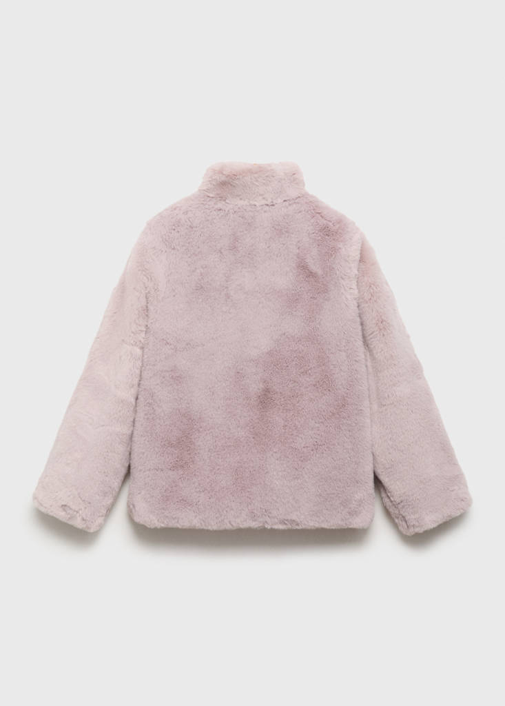 Faux-fur coat — Pink