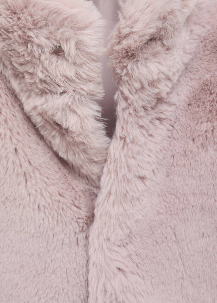 Faux-fur coat — Pink