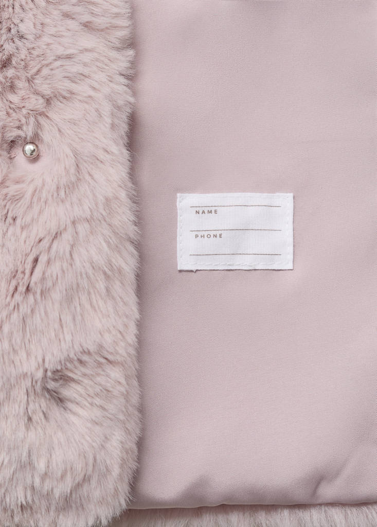 Faux-fur coat — Pink