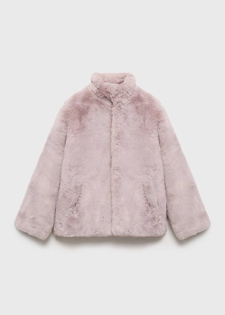 Faux-fur coat — Pink
