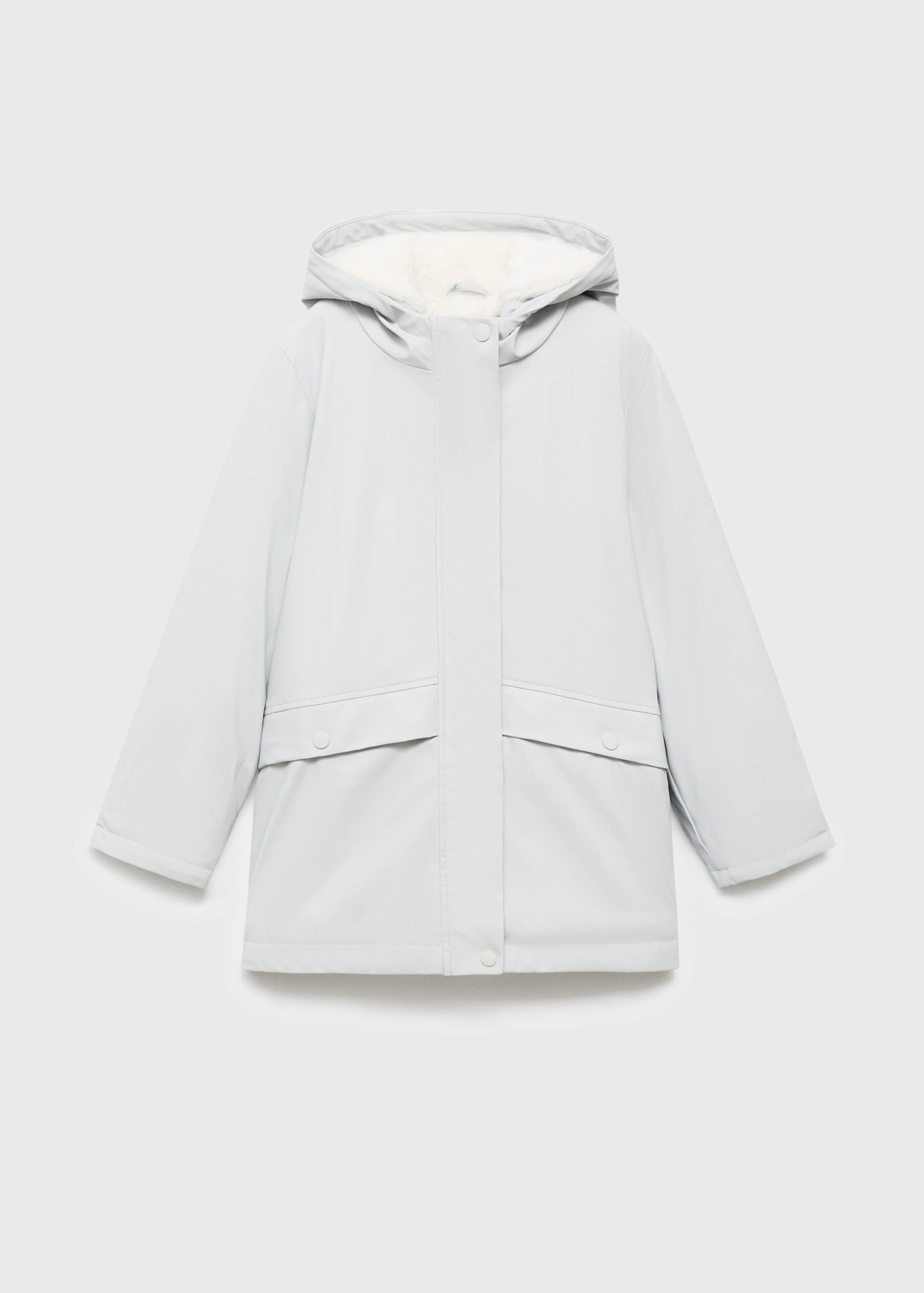 Hooded water-repellent coat - Article without model