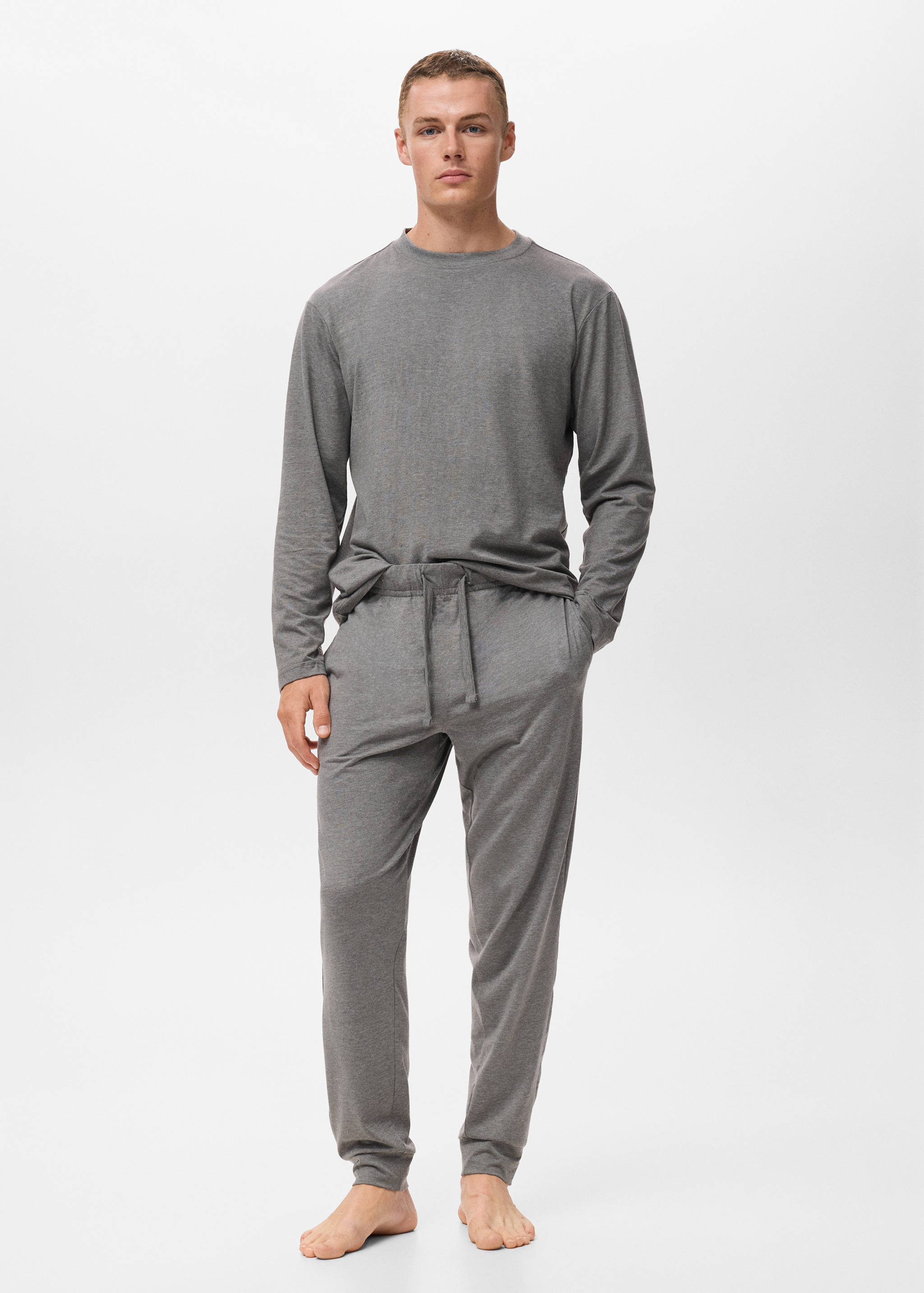 Long cotton pyjama pack - General plane