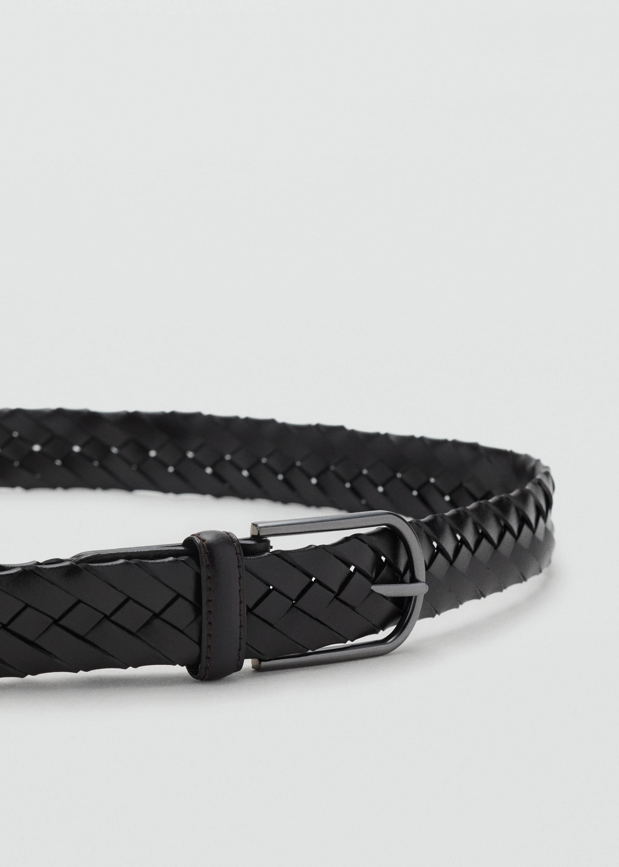 Braided leather belt - Details of the article 1