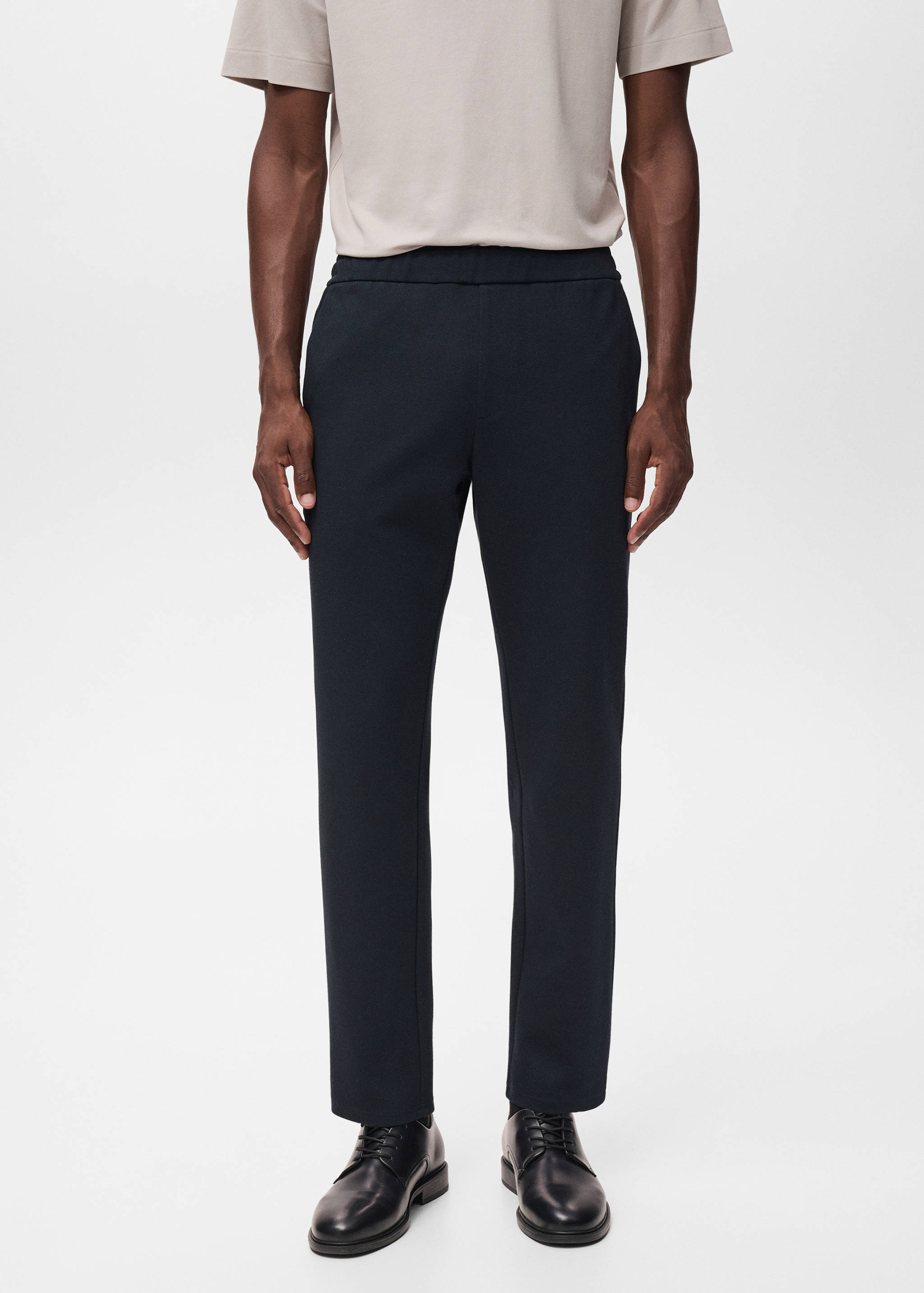 Technical structured joggers - Medium plane