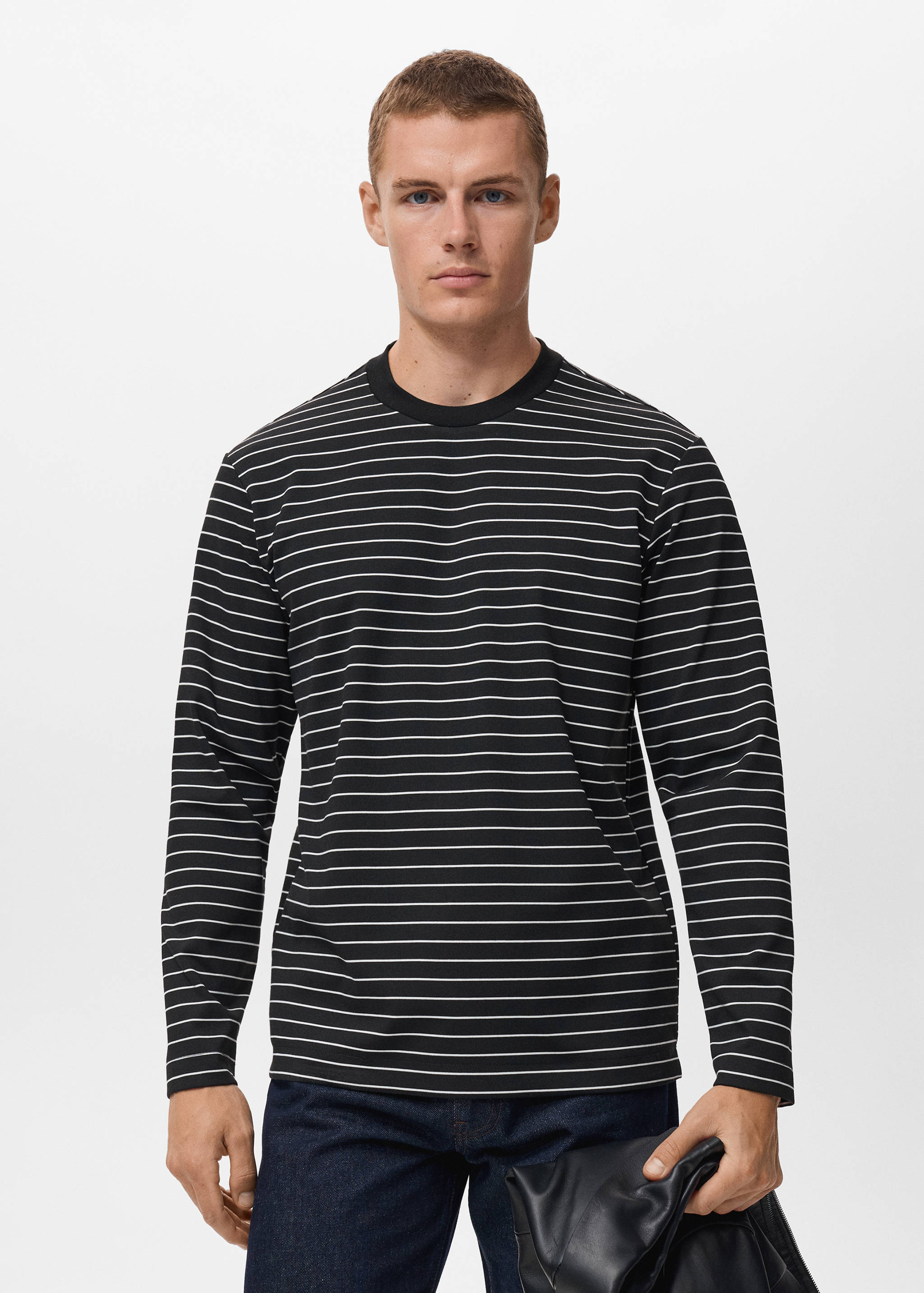 Striped long sleeves t-shirt - Medium plane