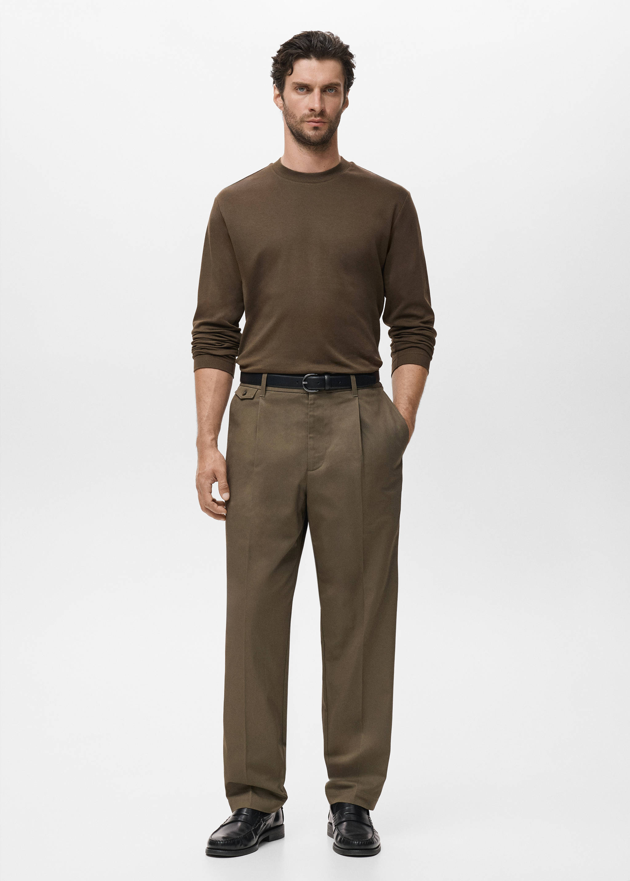 Camiseta manga larga regular fit - Plano general