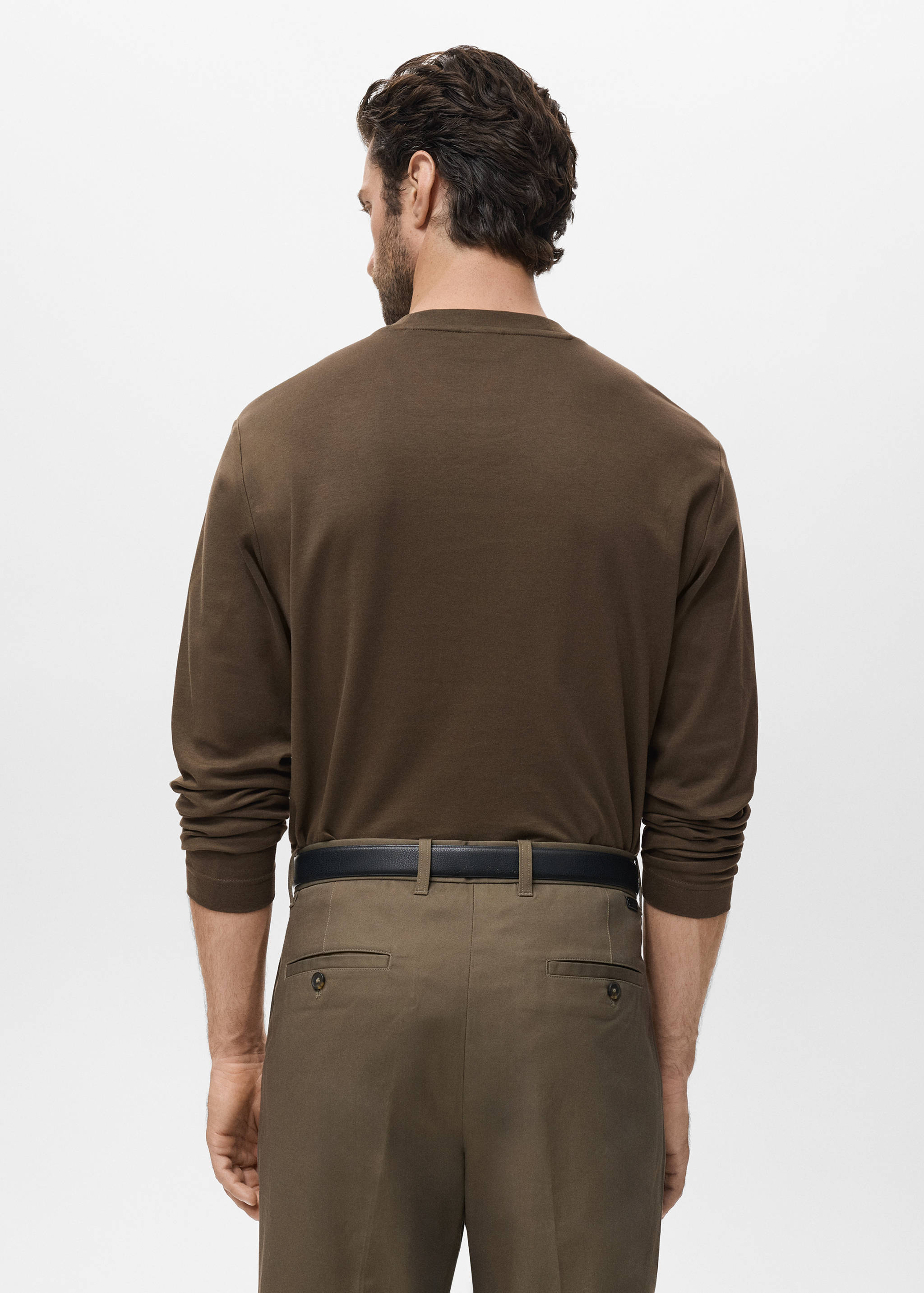 Camiseta manga larga regular fit - Reverso del artículo