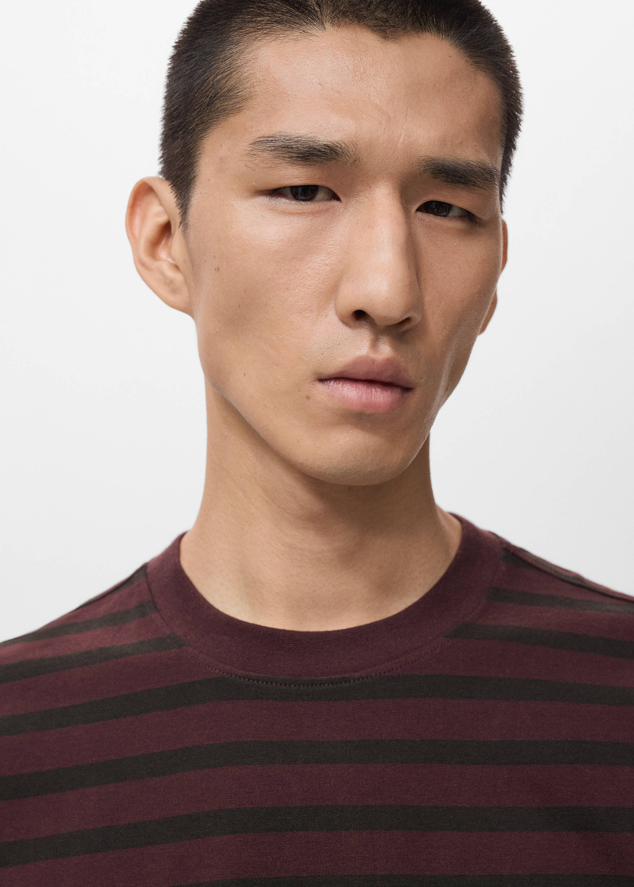 100% cotton relaxed-fit striped t-shirt - Details of the article 1