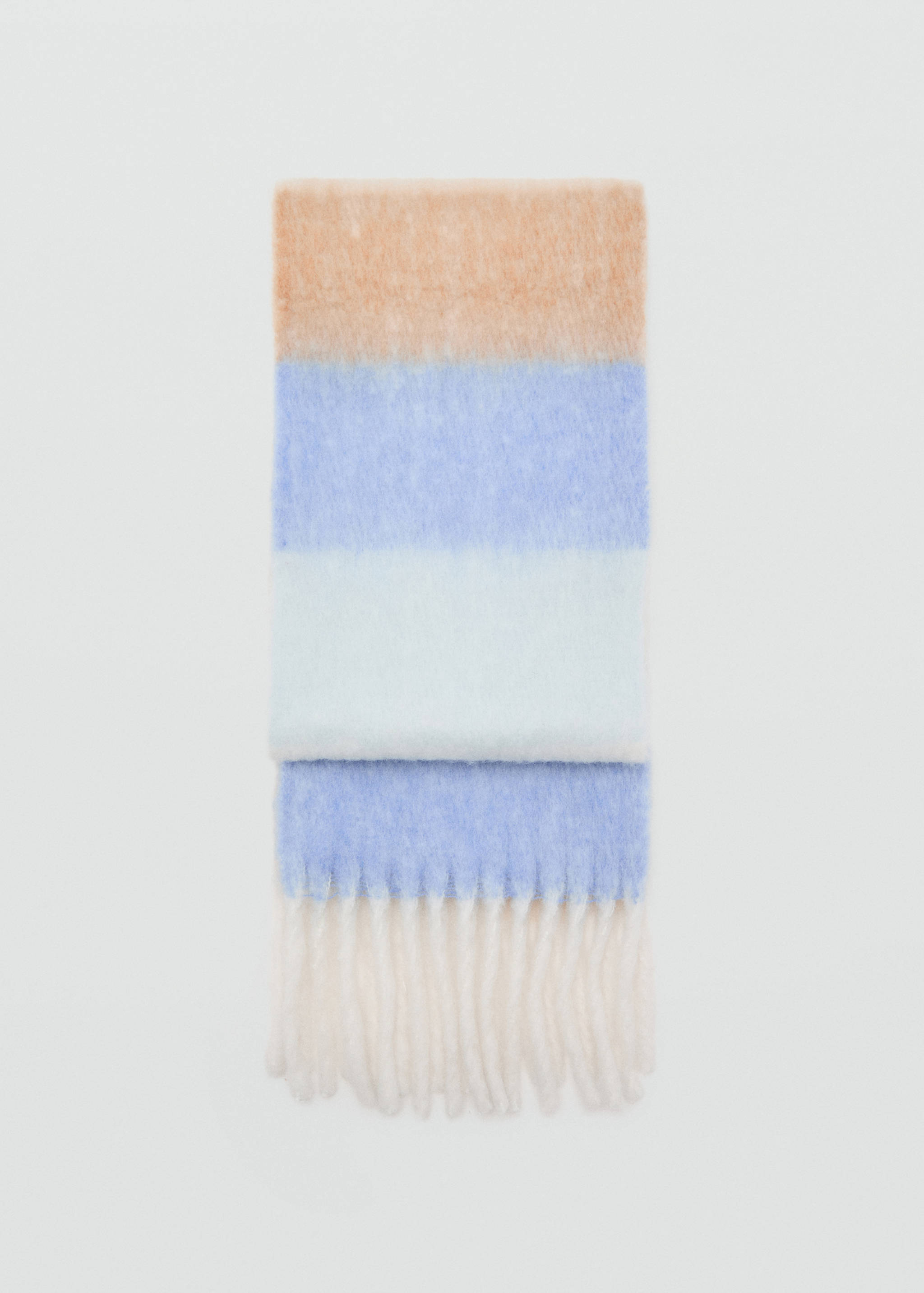 Gestreifter Strickschal - Artikel ohne Model