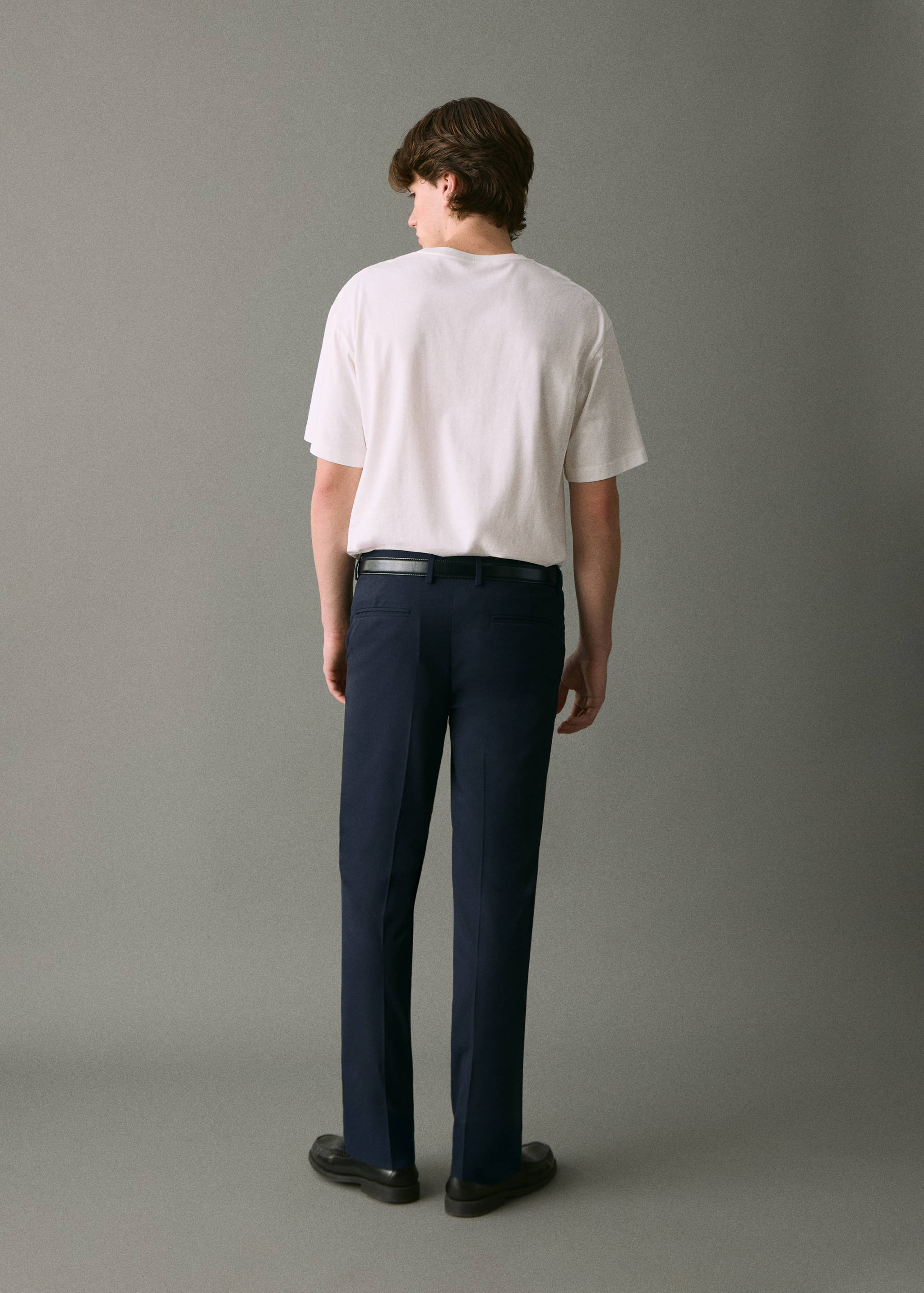 Straight suit trousers - Reverse of the article