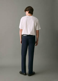 Straight suit trousers — Navy 5