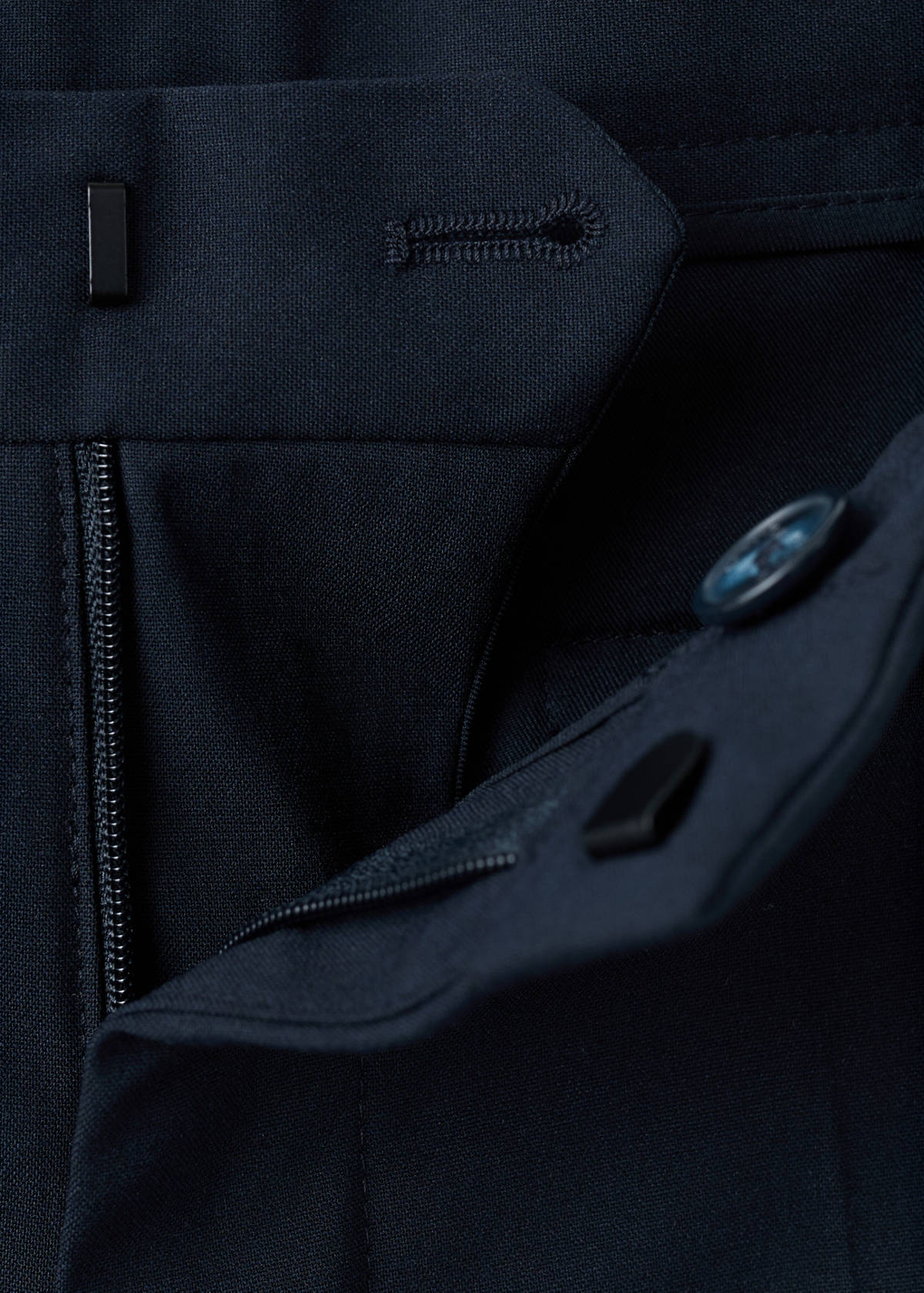 Straight suit trousers — Navy
