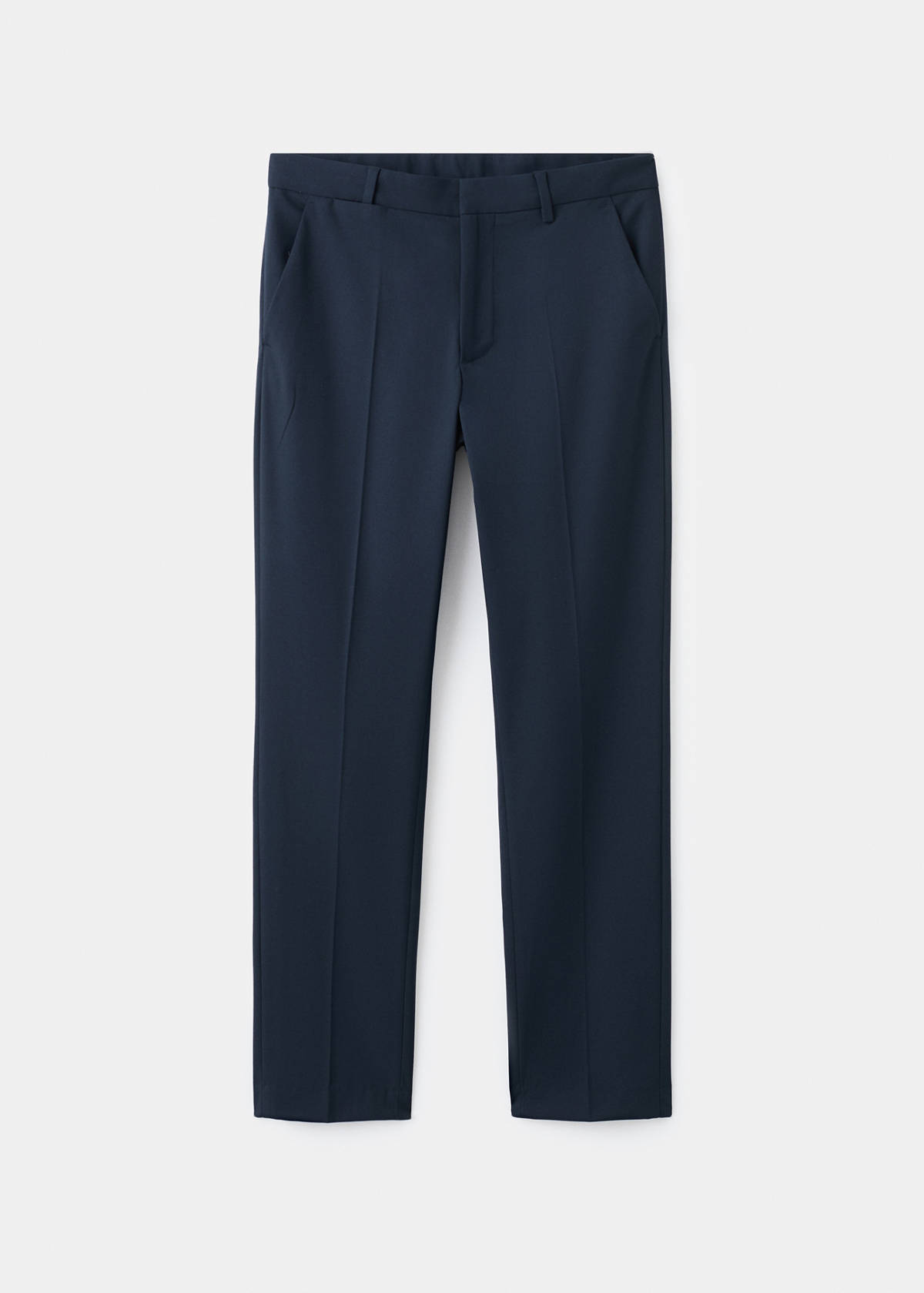 Straight suit trousers — Navy