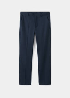 Straight suit trousers — Navy 3
