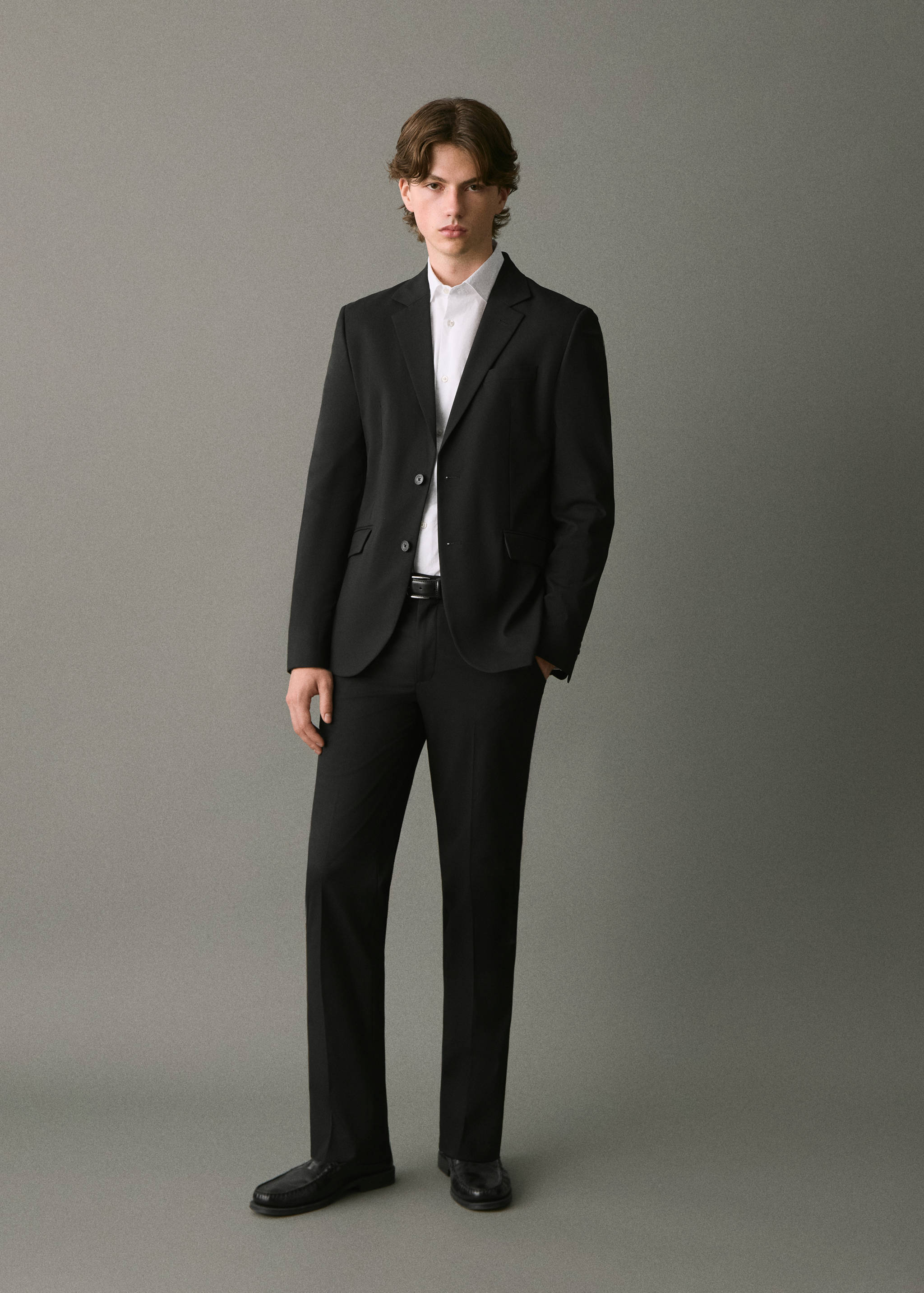 Straight suit trousers - General plane