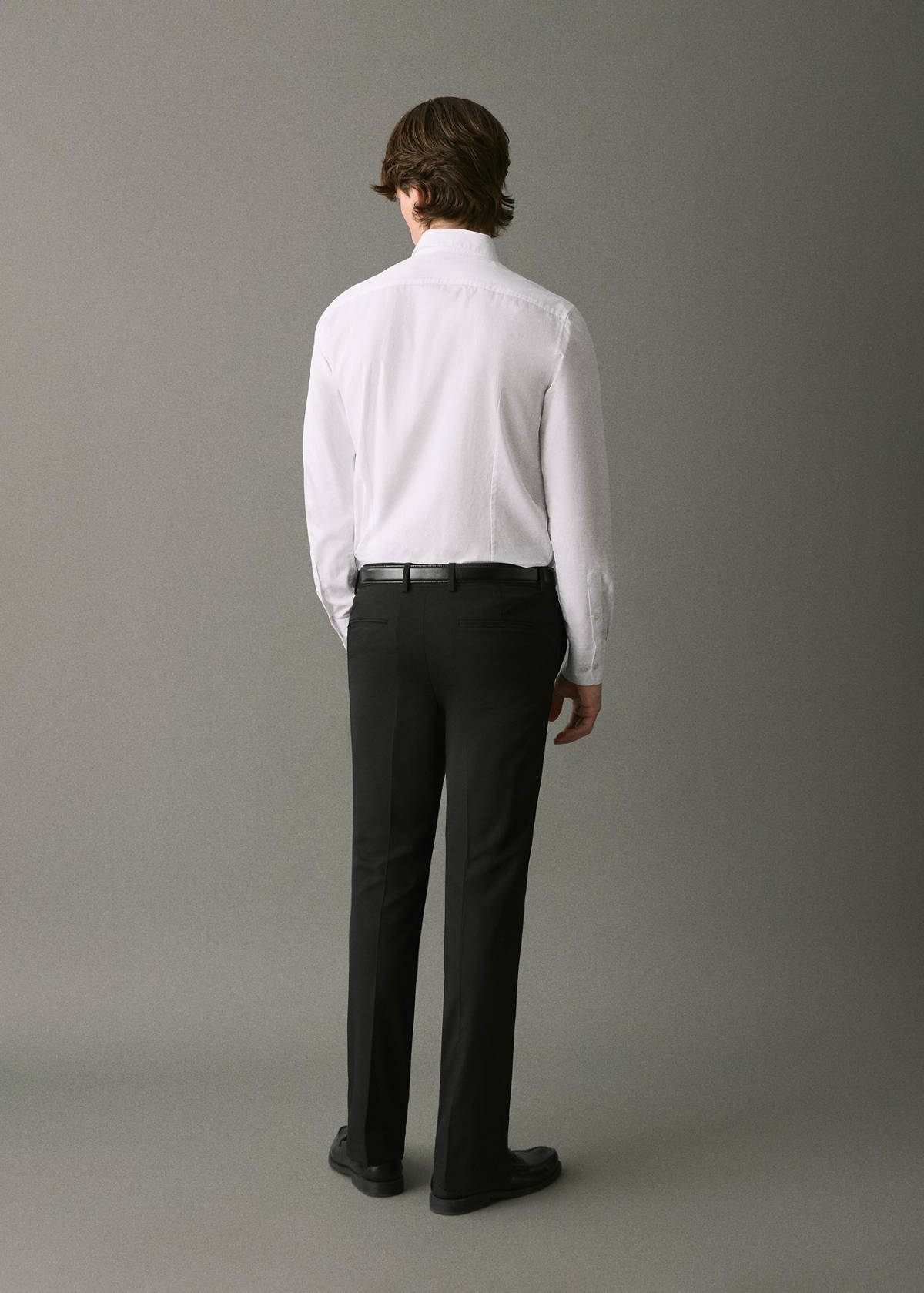Straight suit trousers — Black