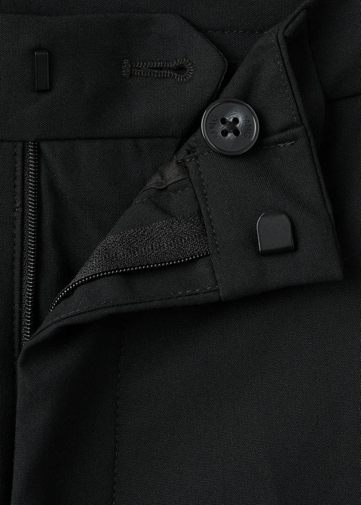Straight suit trousers — Black