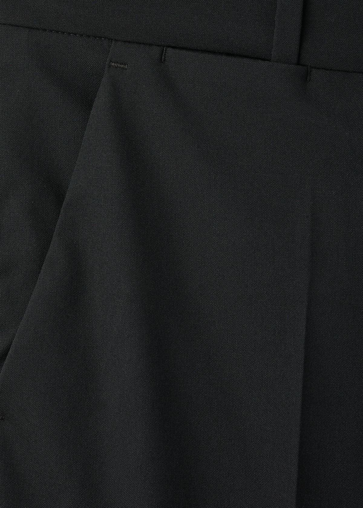 Straight suit trousers — Black