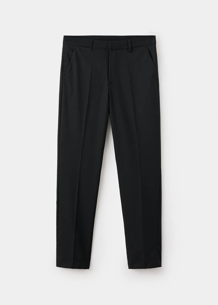 Straight suit trousers — Black