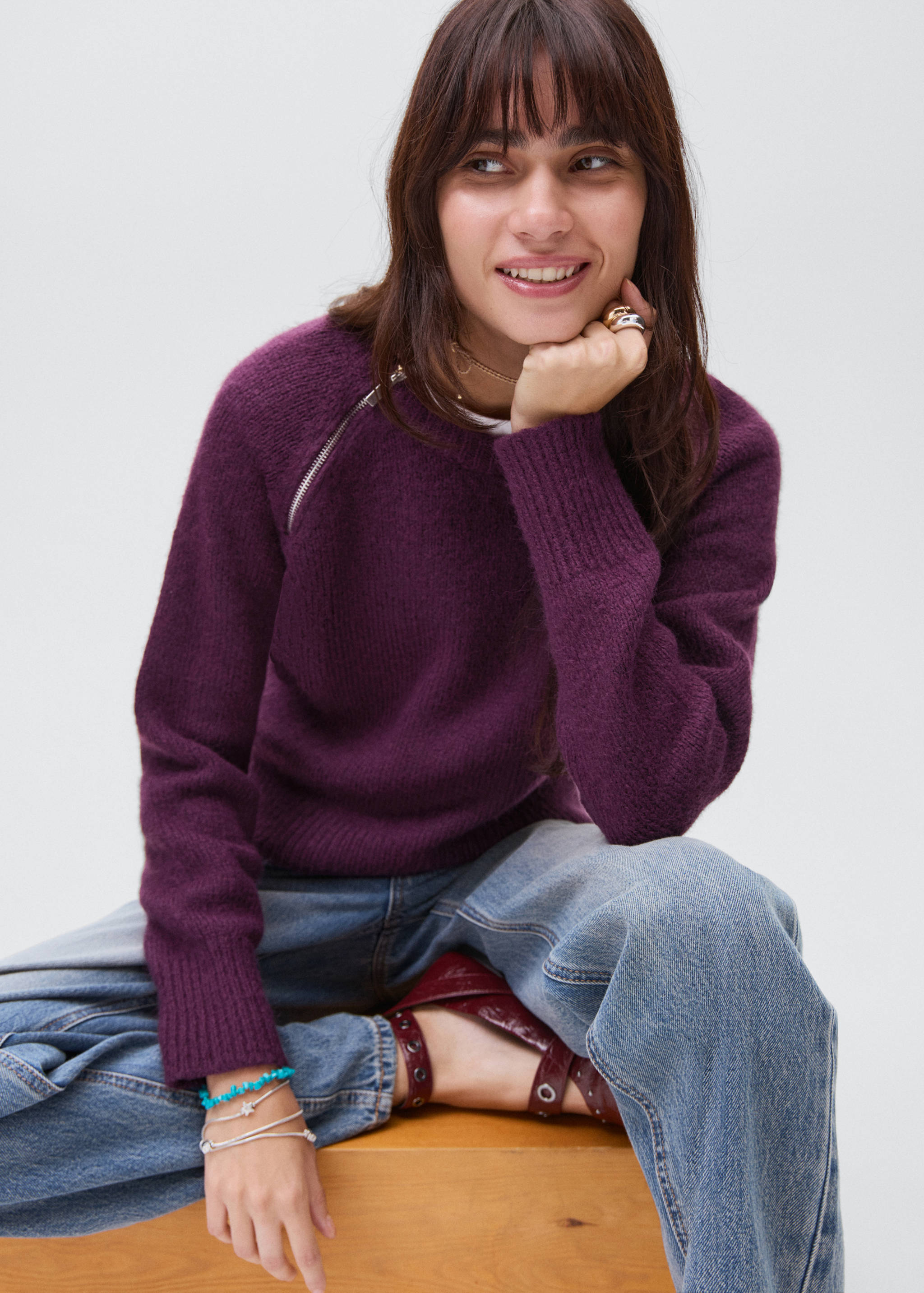 Джемпер с воротником на молнии - Деталь изделия 2