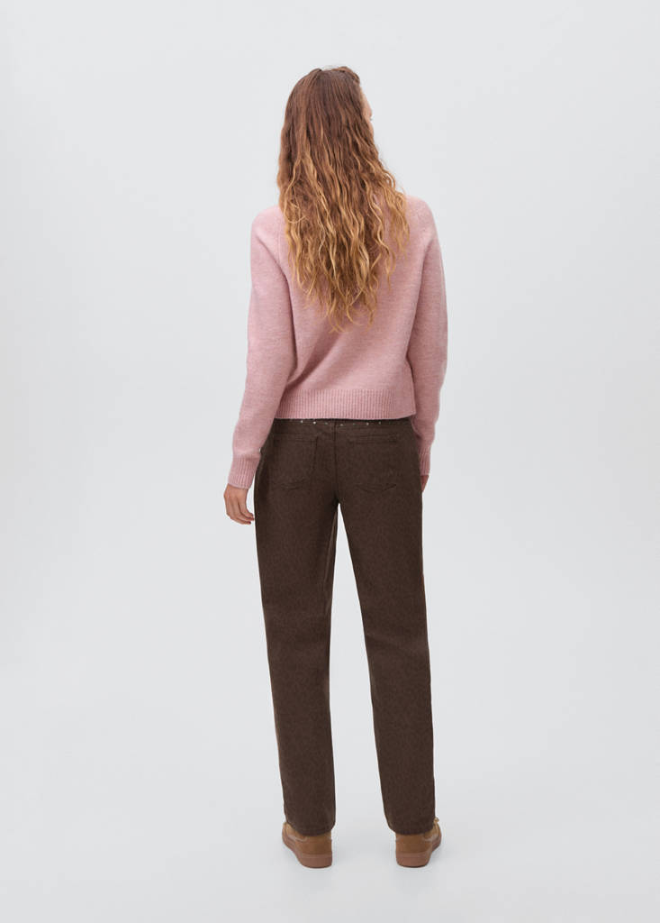 Studded knitted sweater — Pastel Pink
