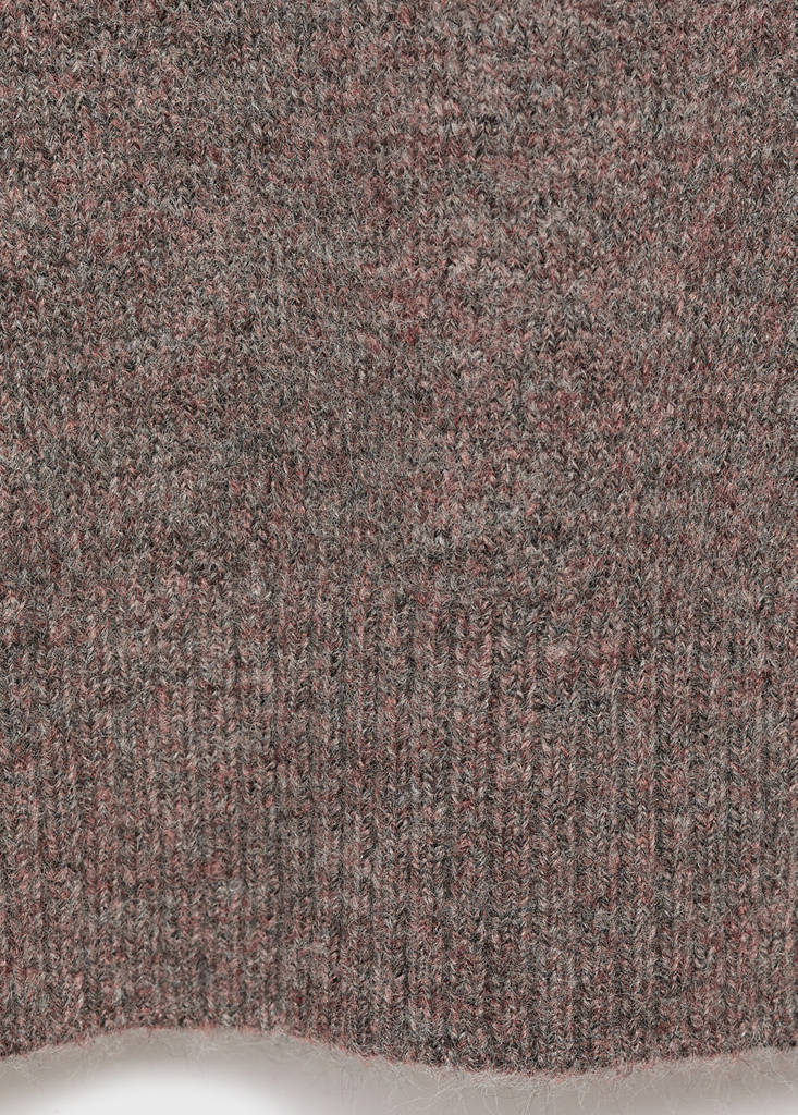 Studded knitted sweater — Brown