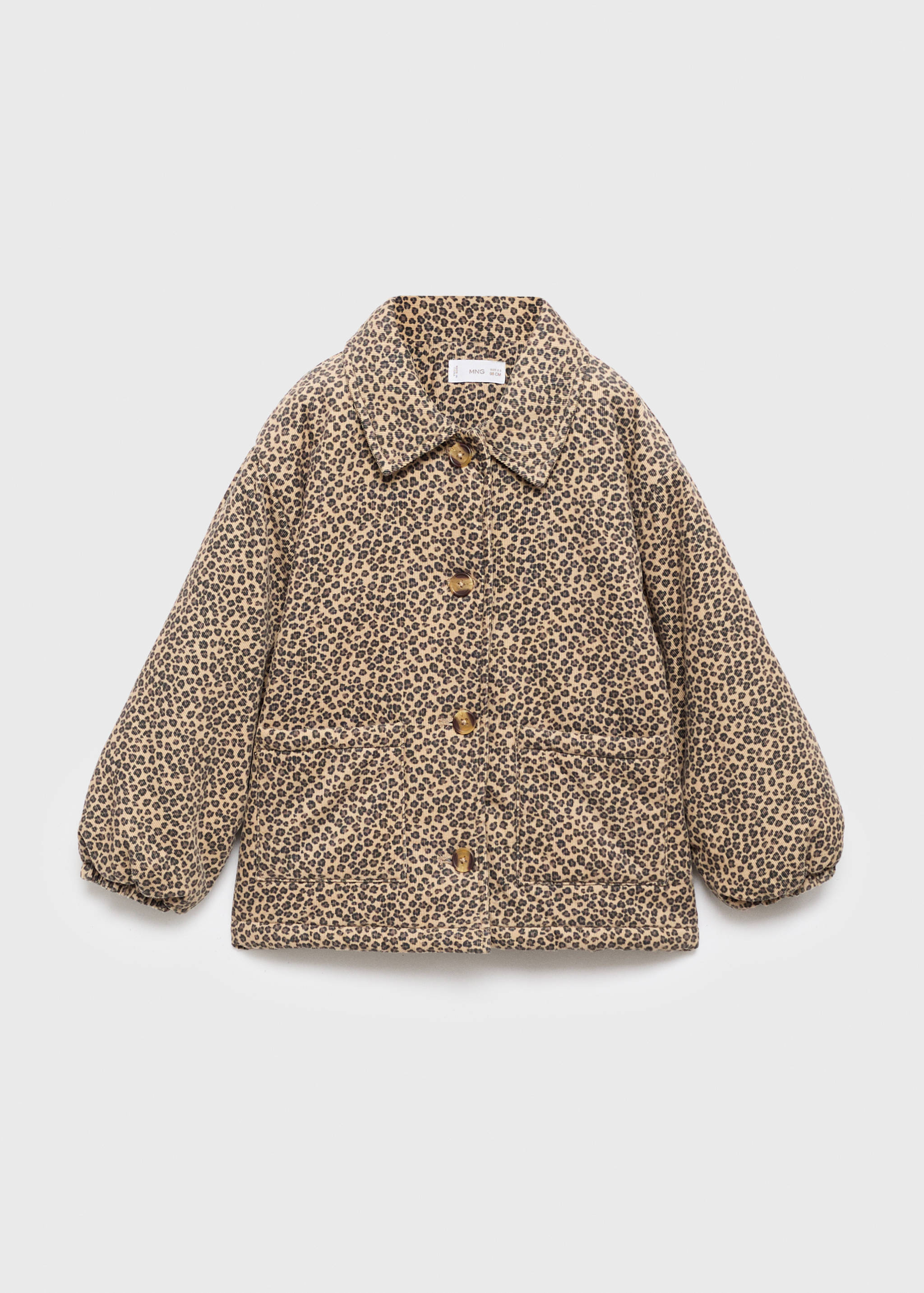 Leopard-print corduroy coat - Article without model