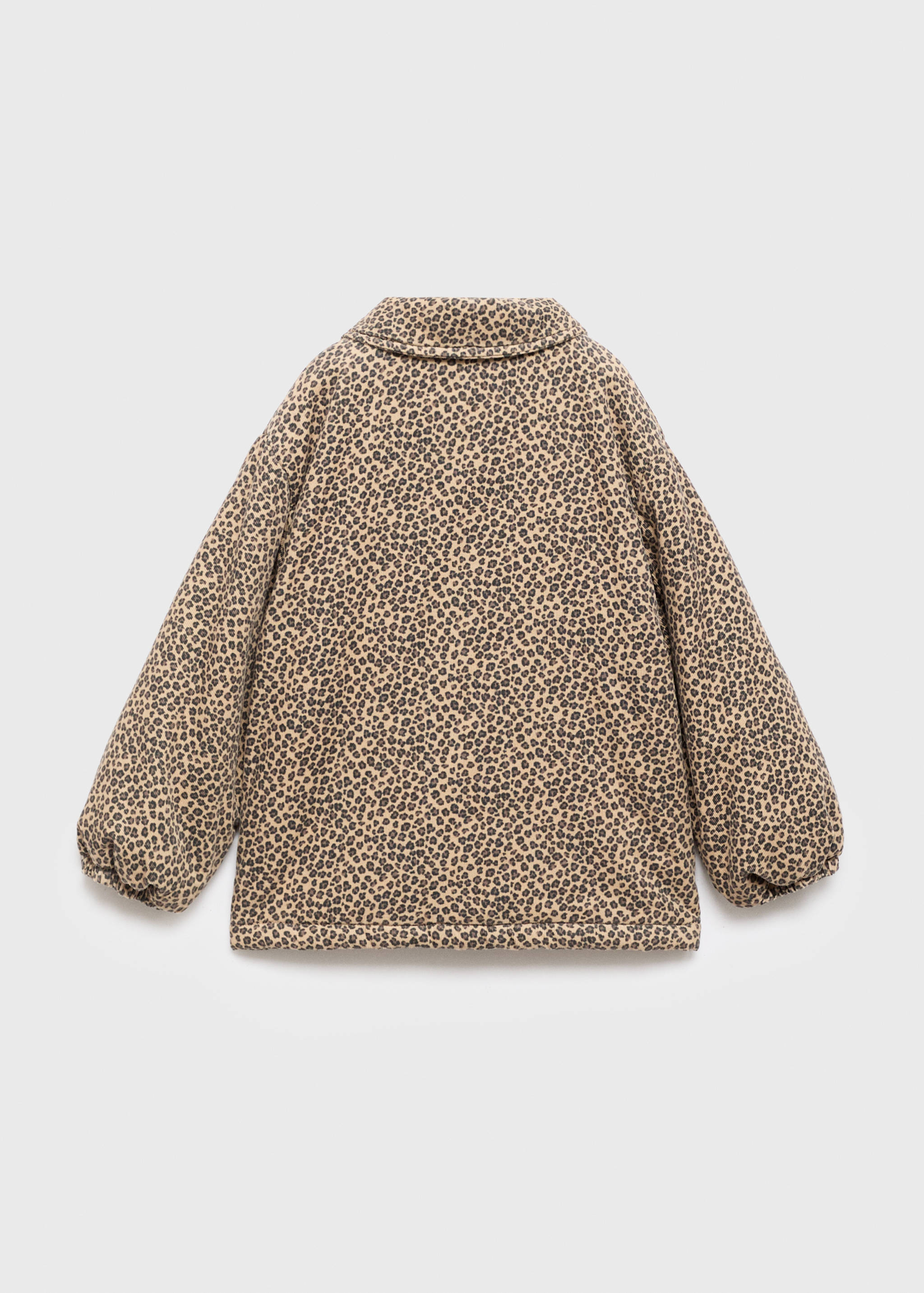 Leopard-print corduroy coat - Reverse of the article