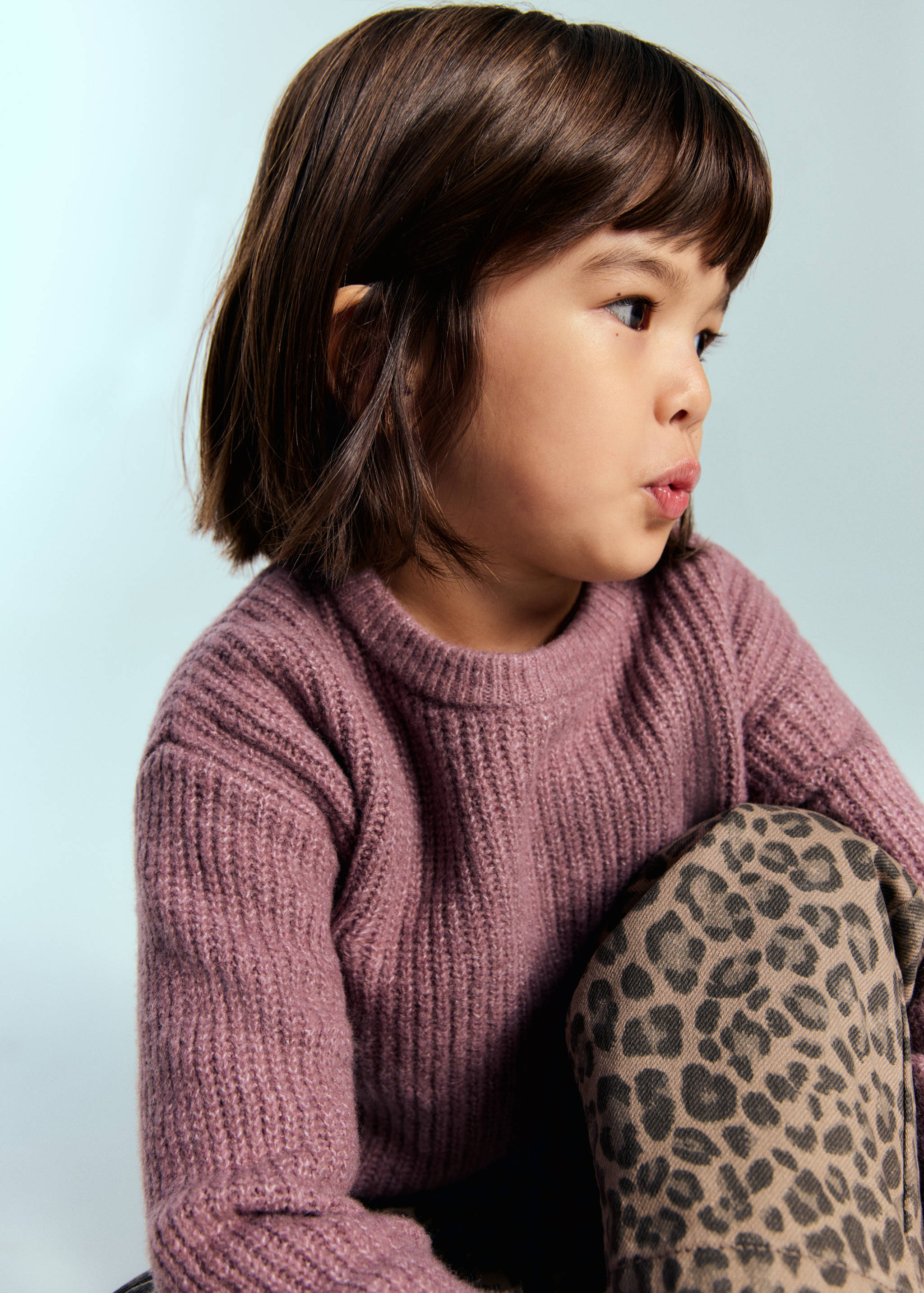 Pull-over maille côtelée - Plan général