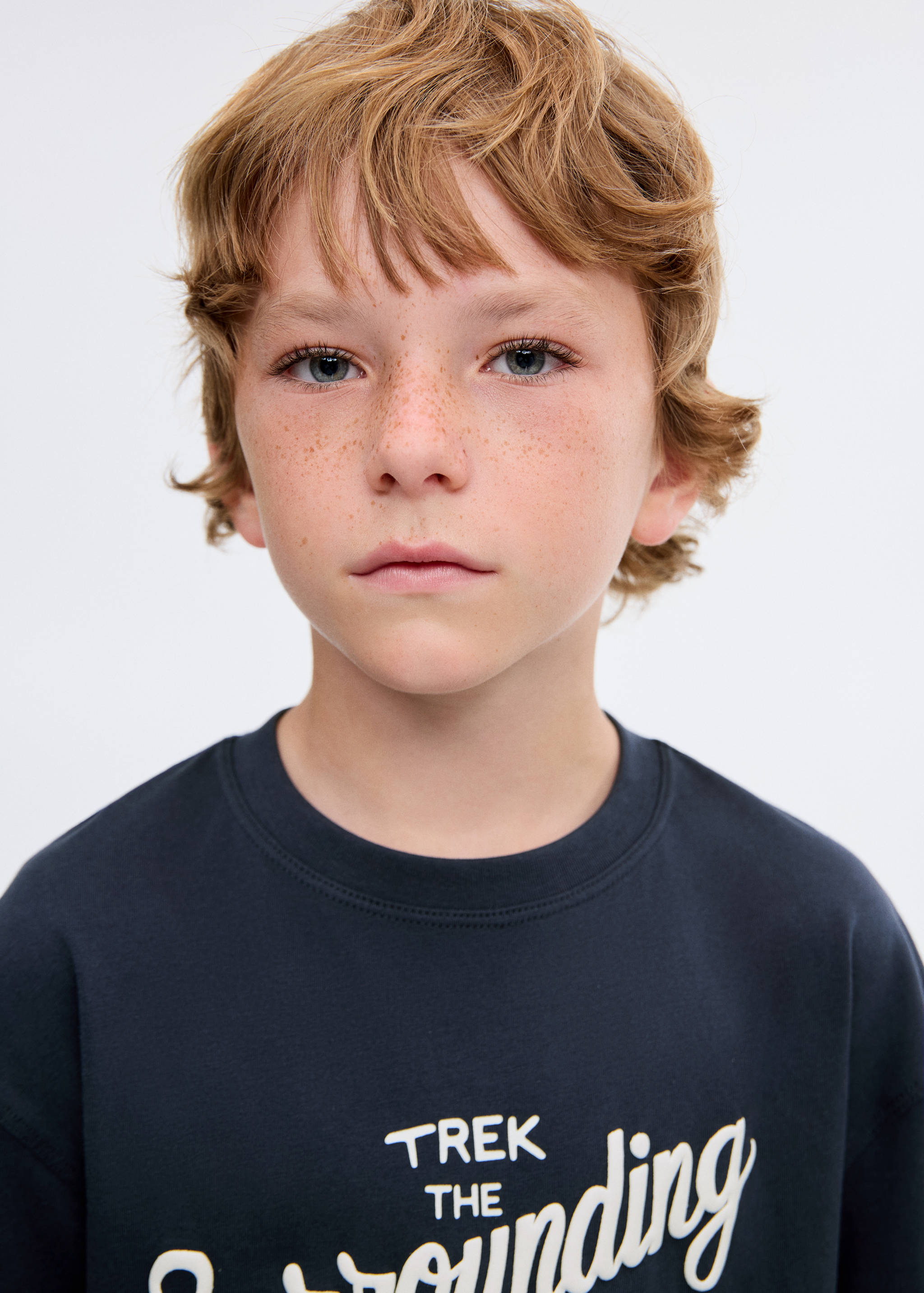 Printed cotton-blend T-shirt - Details of the article 1