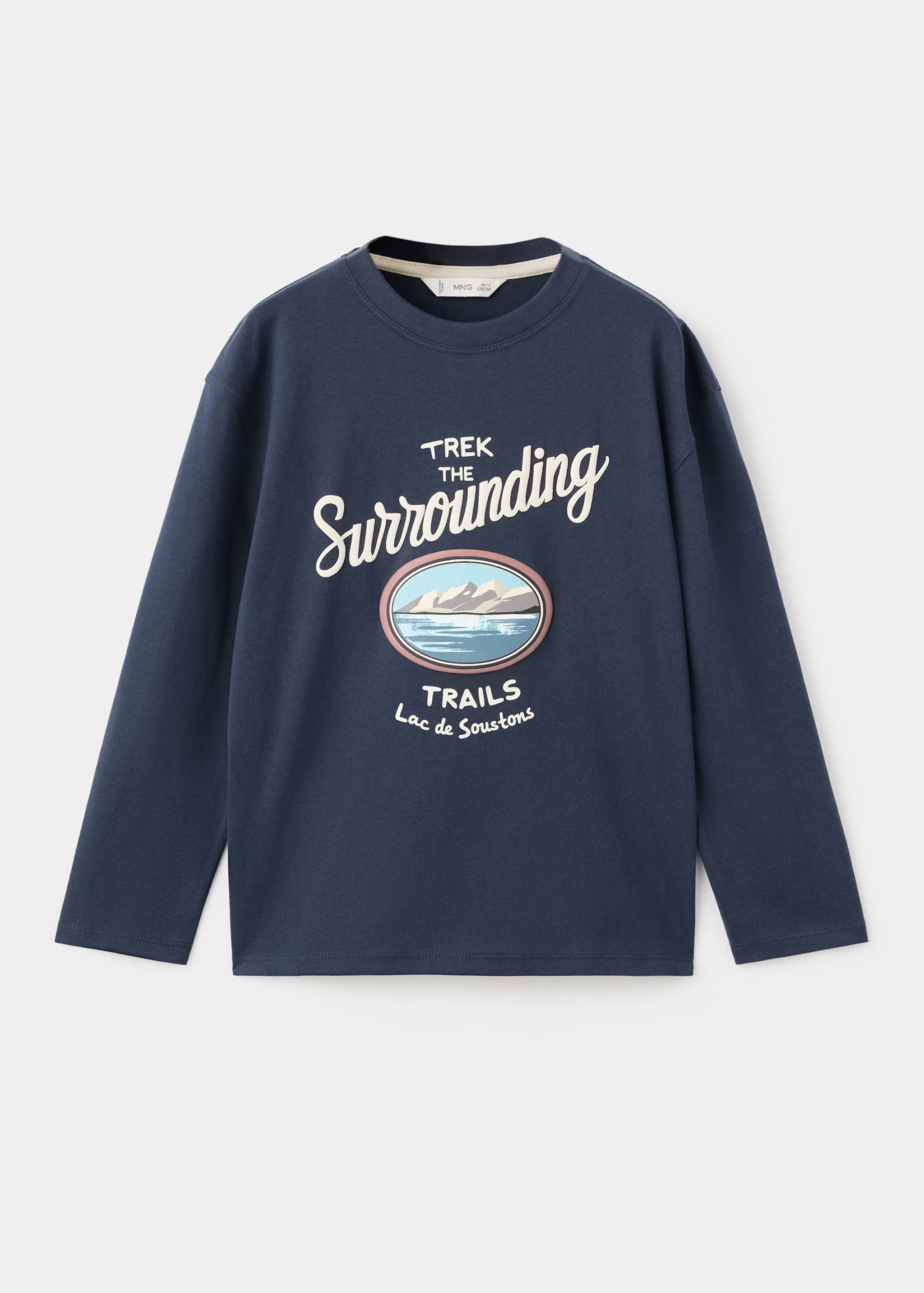 Printed cotton-blend T-shirt - Article without model