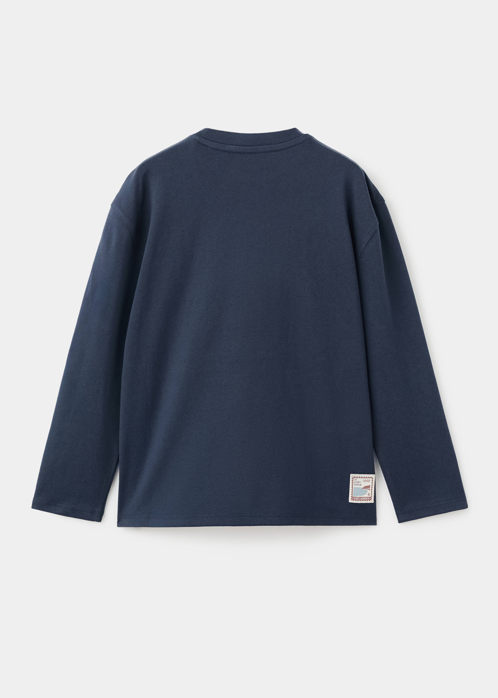 Printed cotton-blend T-shirt - Reverse of the article