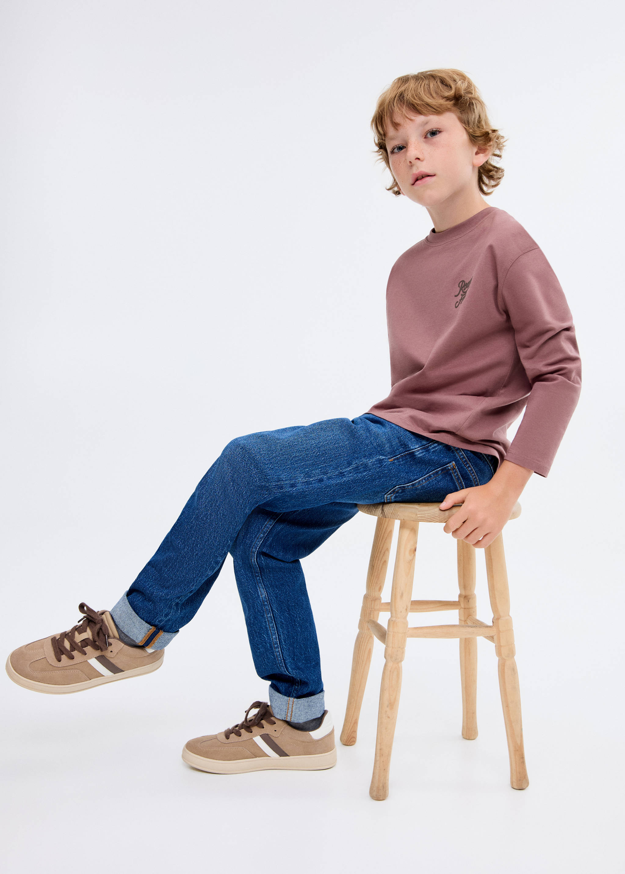 Printed cotton-blend T-shirt - General plane