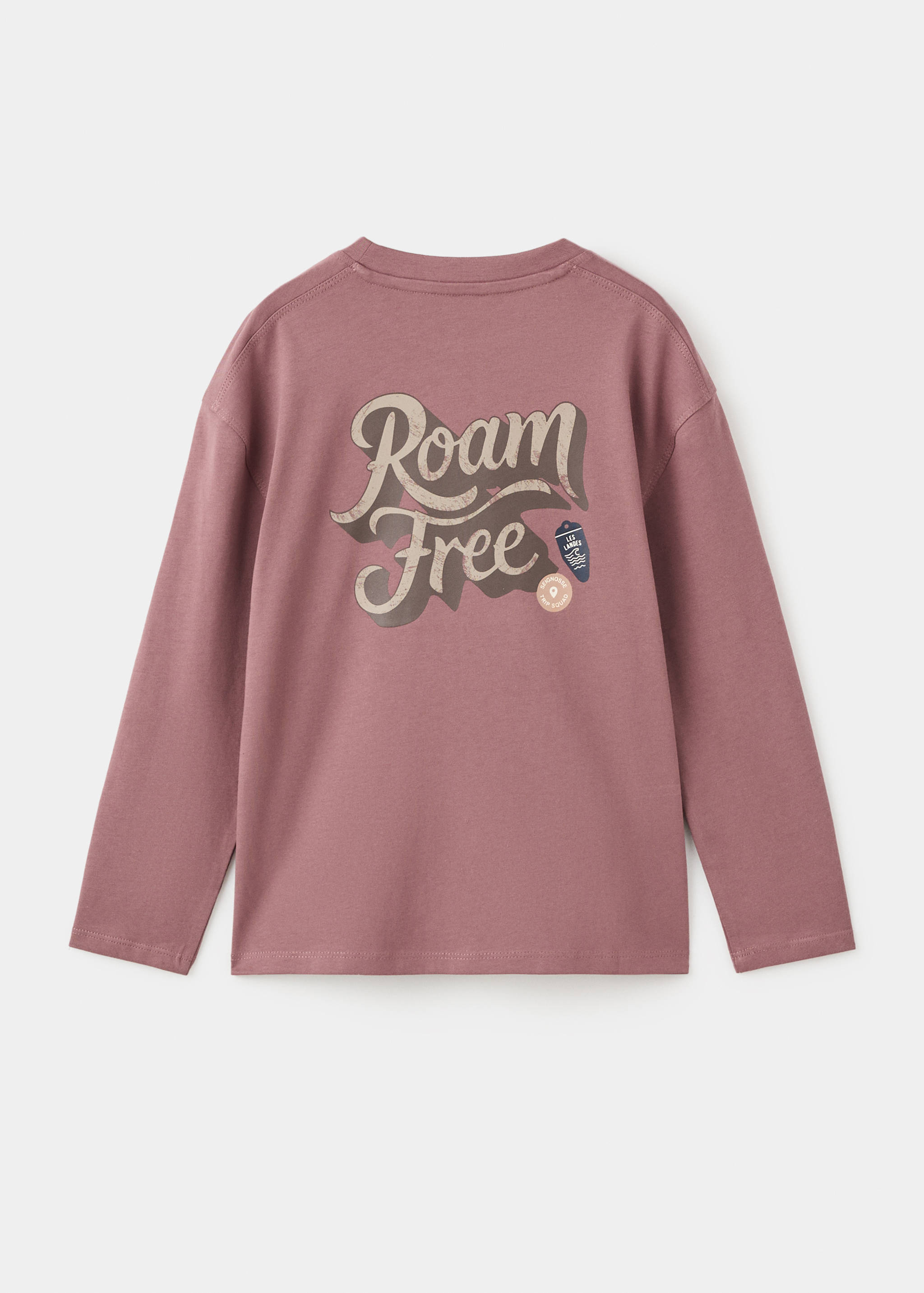 Printed cotton-blend T-shirt - Reverse of the article