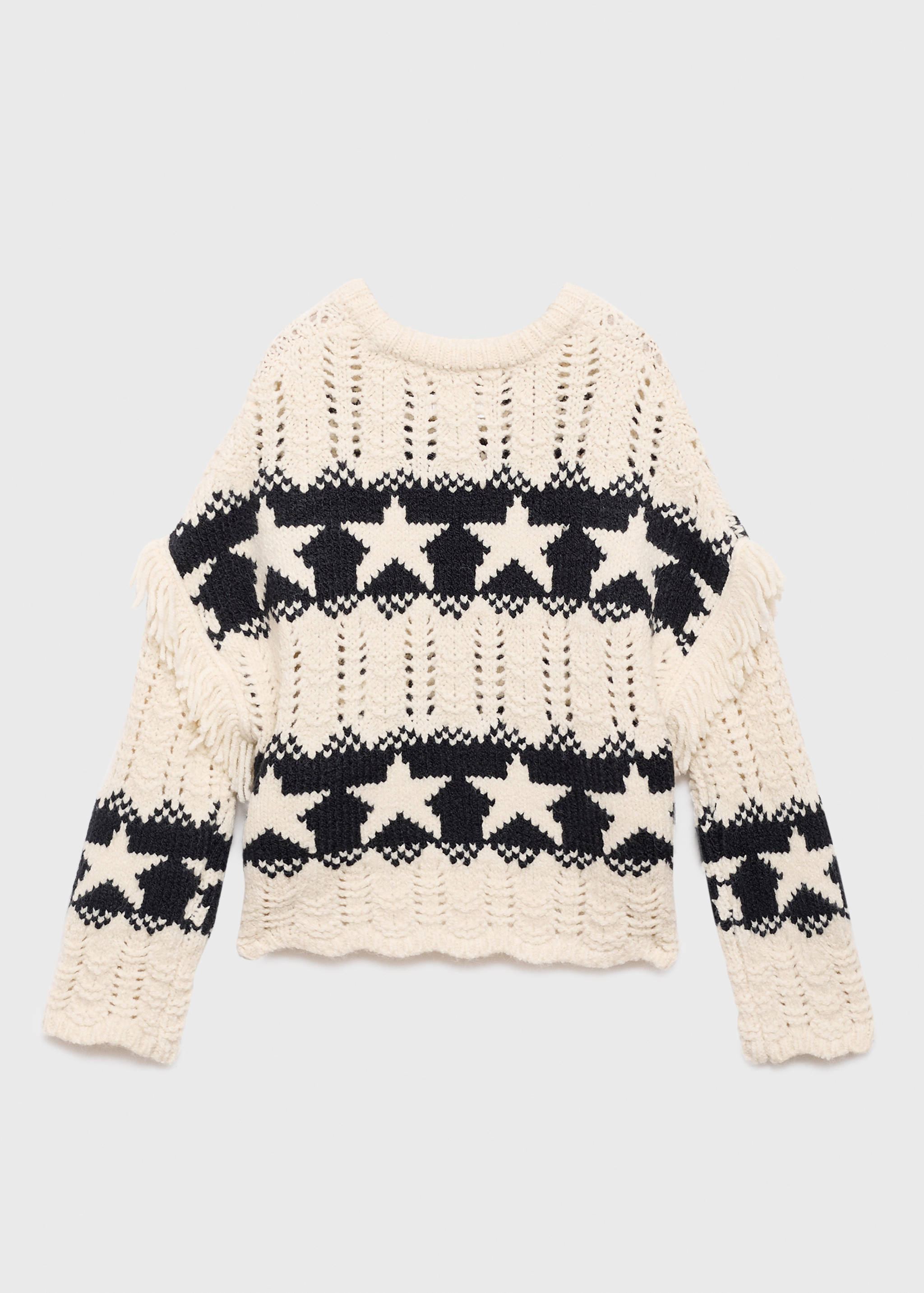 Stars knitted sweater - Reverse of the article