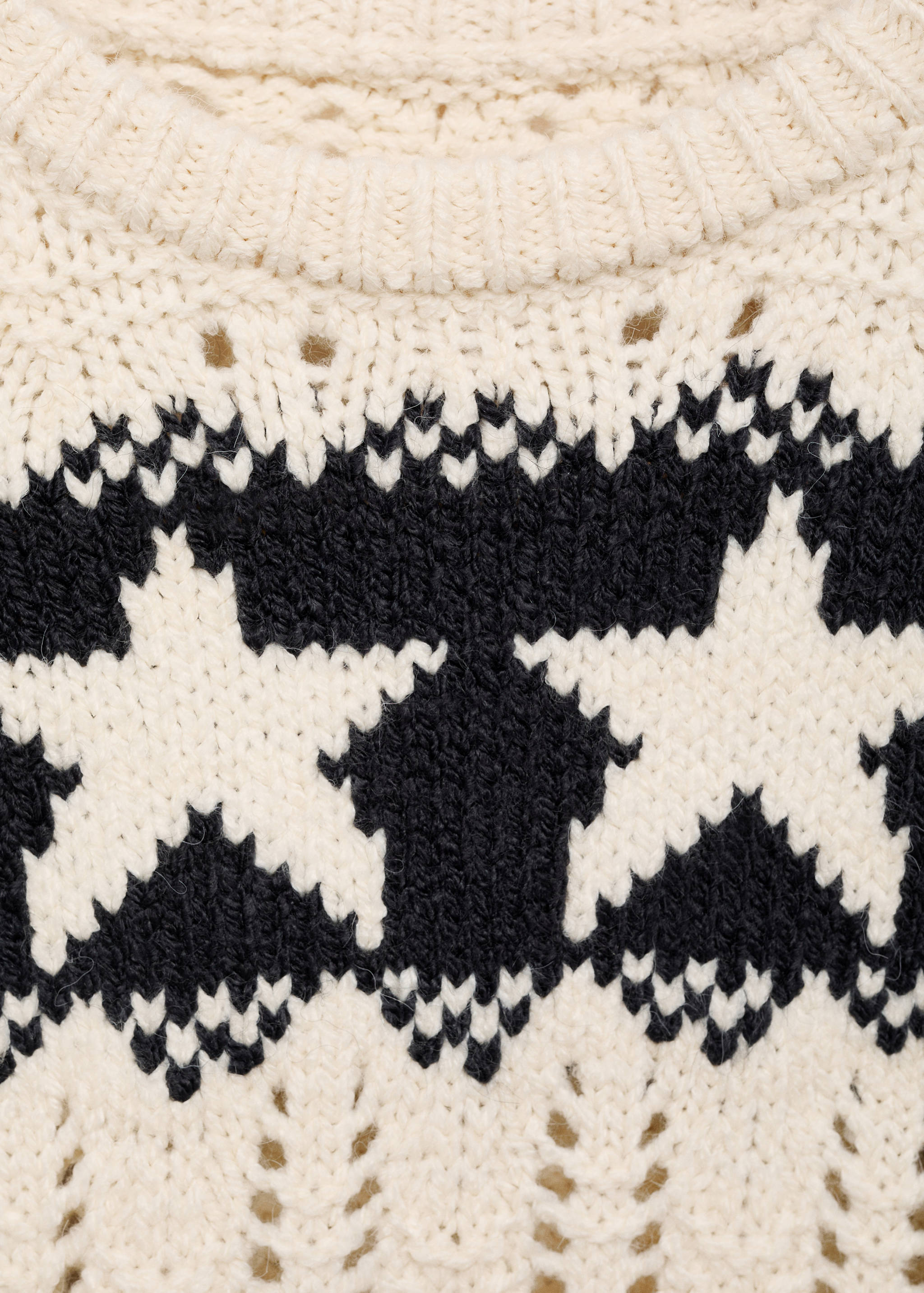 Stars knitted sweater - Details of the article 8