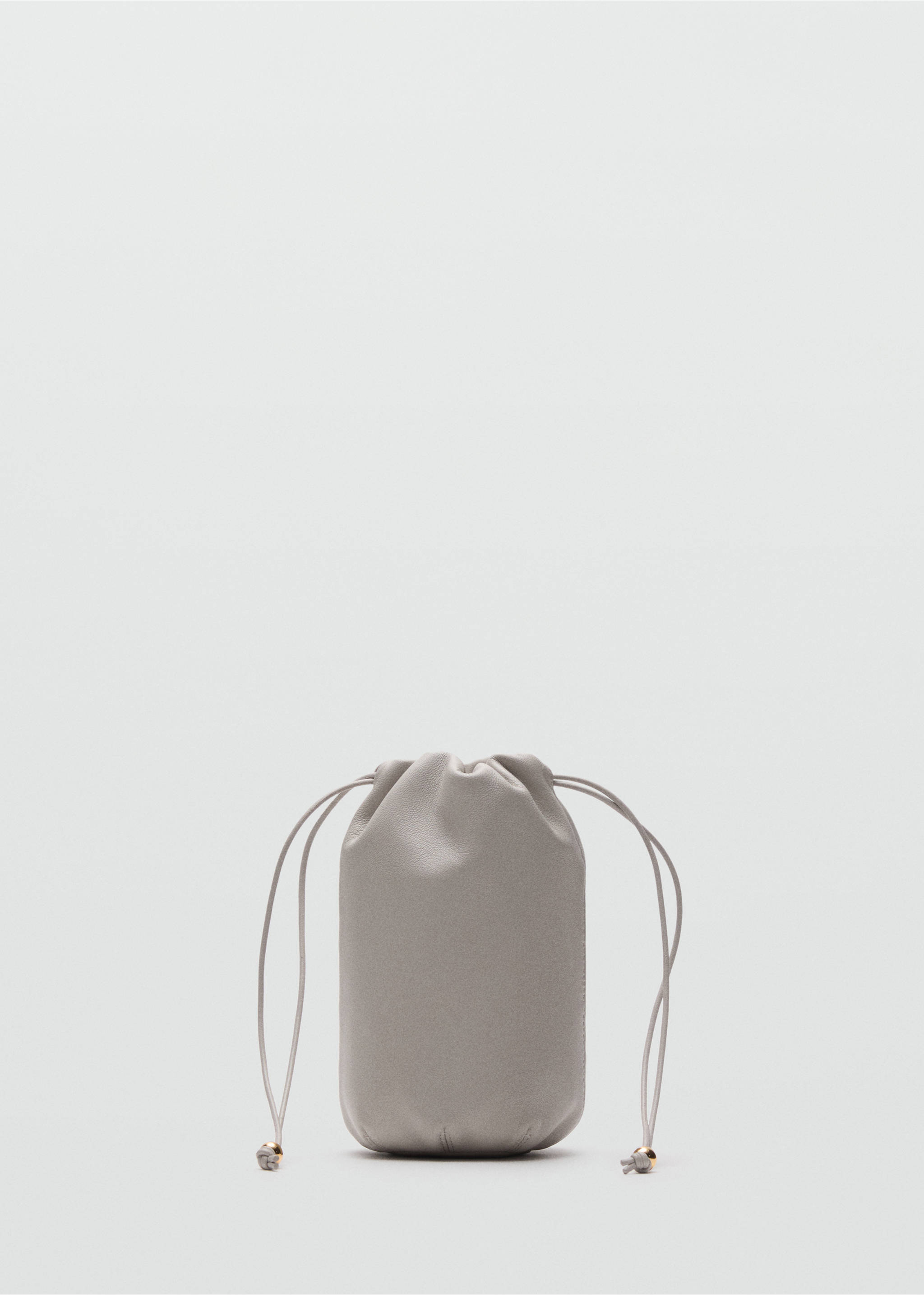 Sac porté main cuir - Article sans modèle, Gris clair/pastel. Ref: 17026358-00.