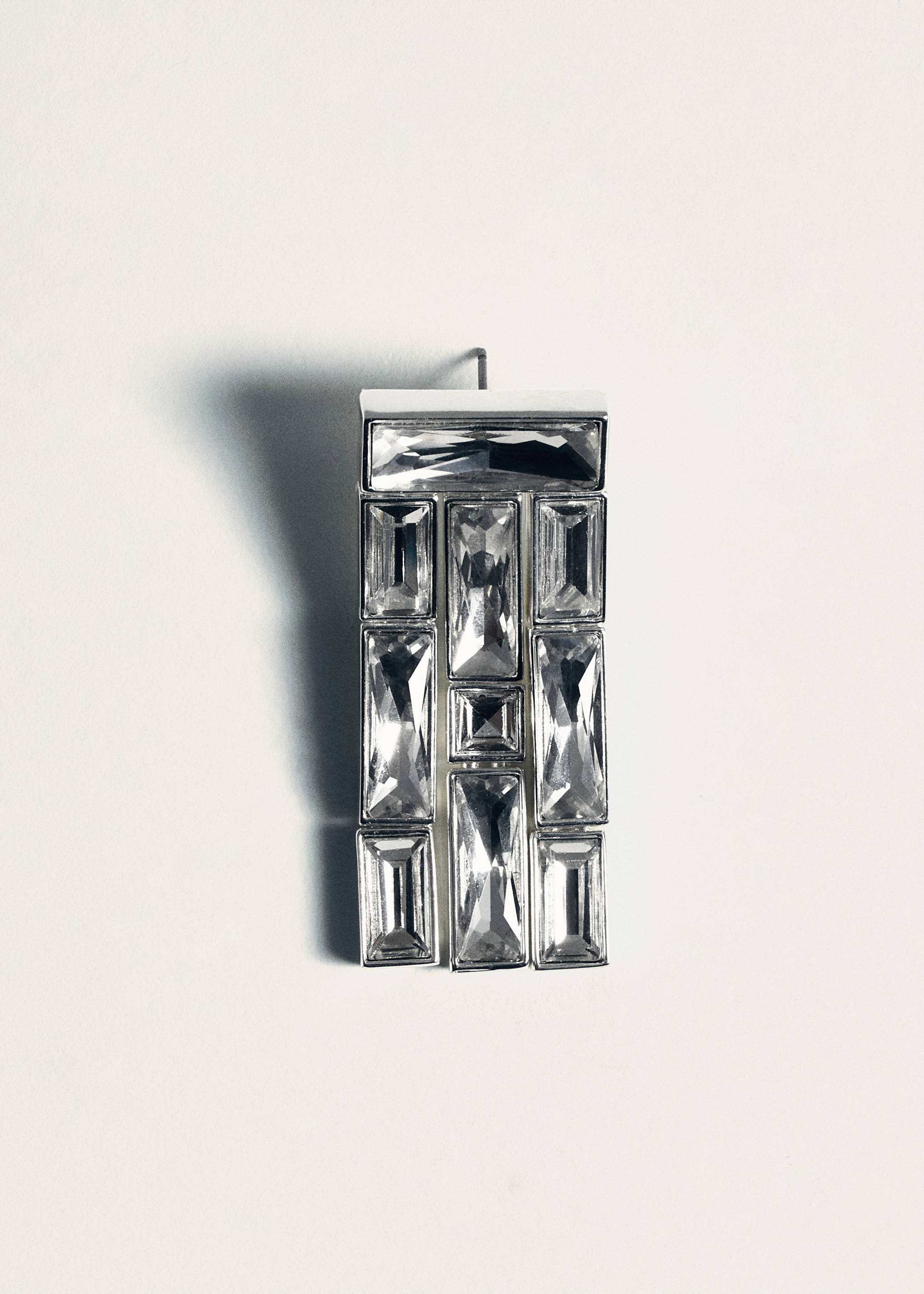 Boucles d'oreilles pendantes brides cristaux - Détail de l'article 5