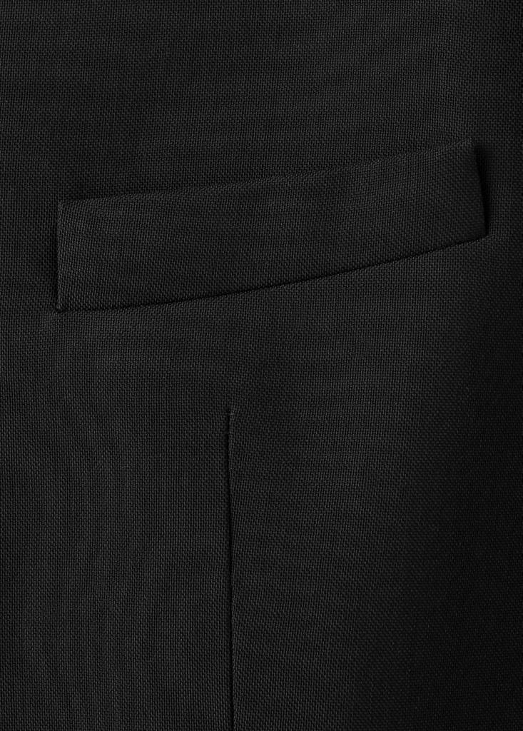 Suit blazer without lapels — Black