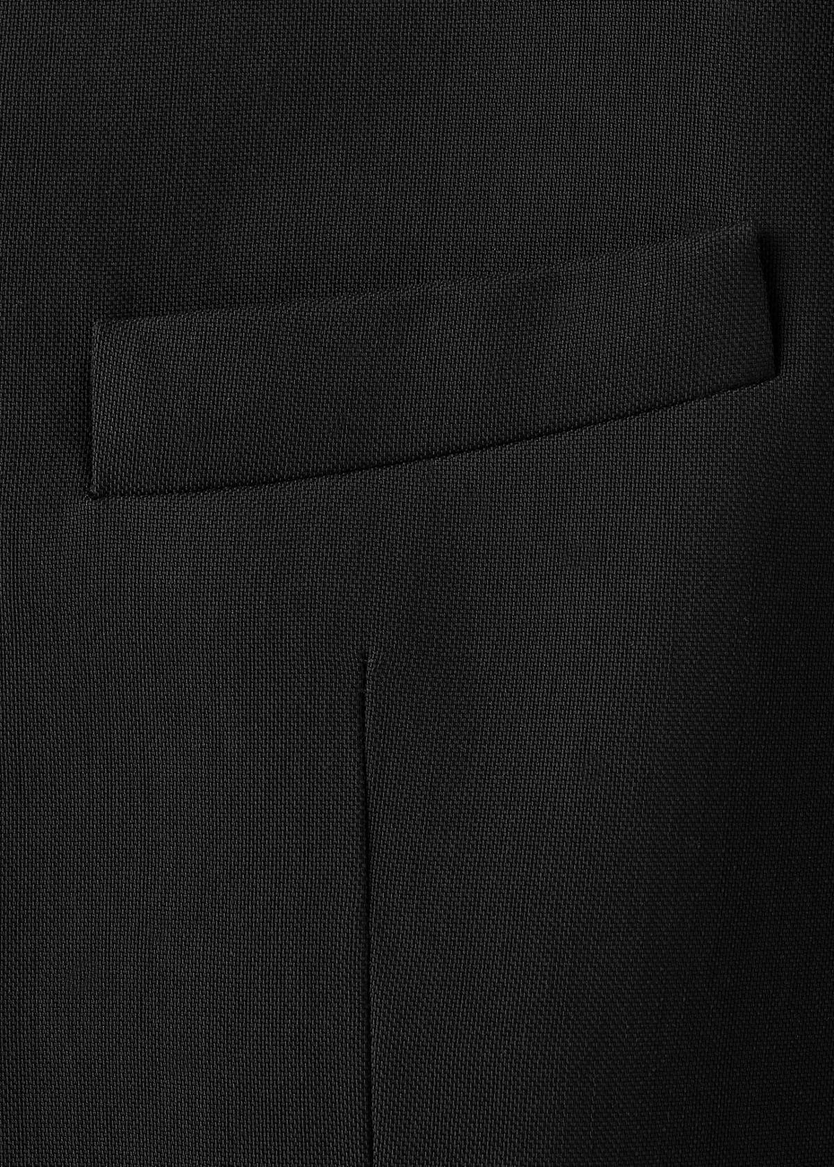 Suit blazer without lapels — Black