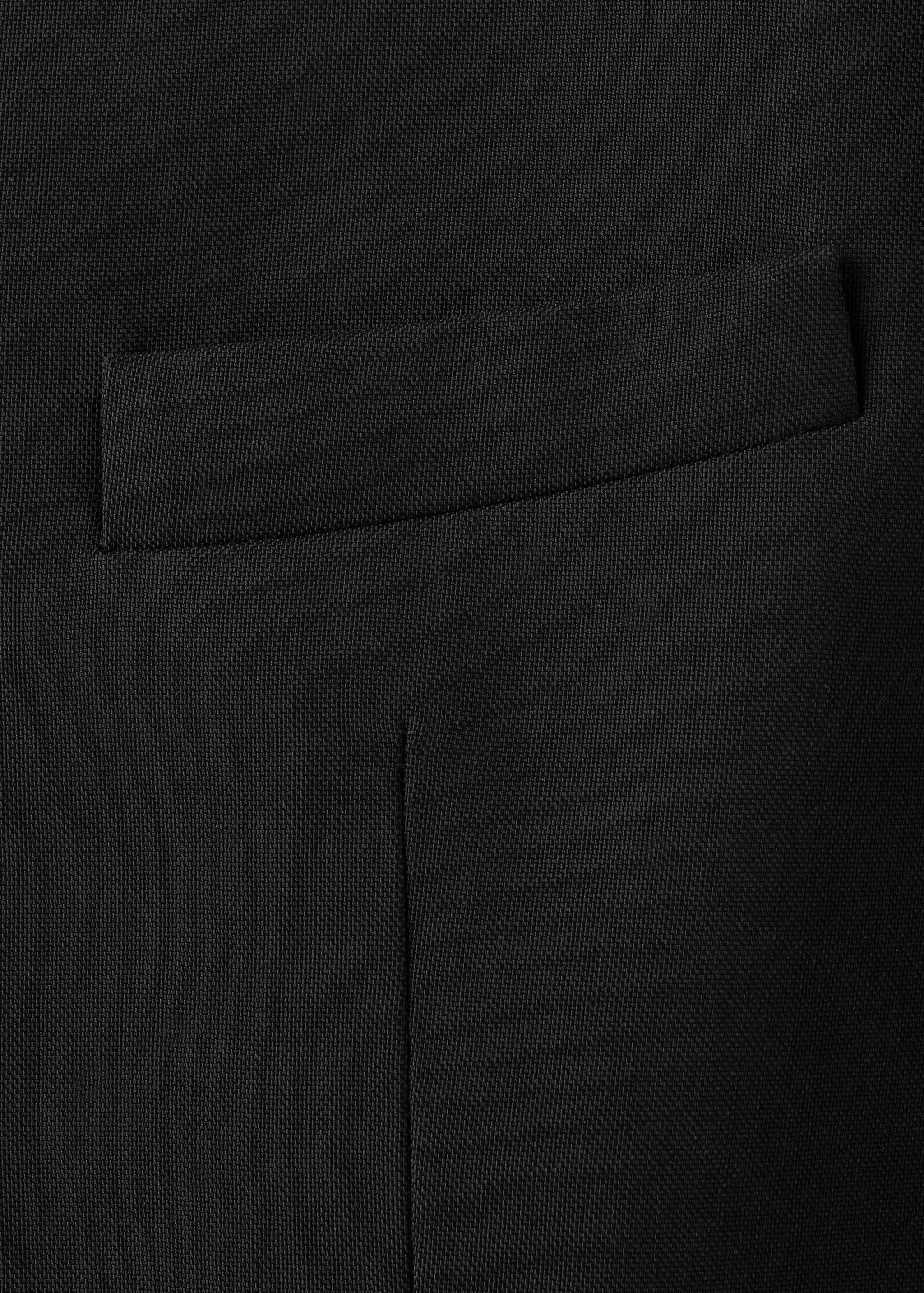 بليزر بدلة بدون ياقة - تفاصيل المنتج 8